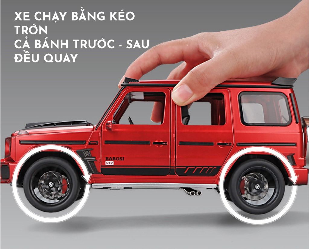 MÔ HÌNH XE MERCEDES-BRABUS G700 PINK 1:18 WEITUG 7829B