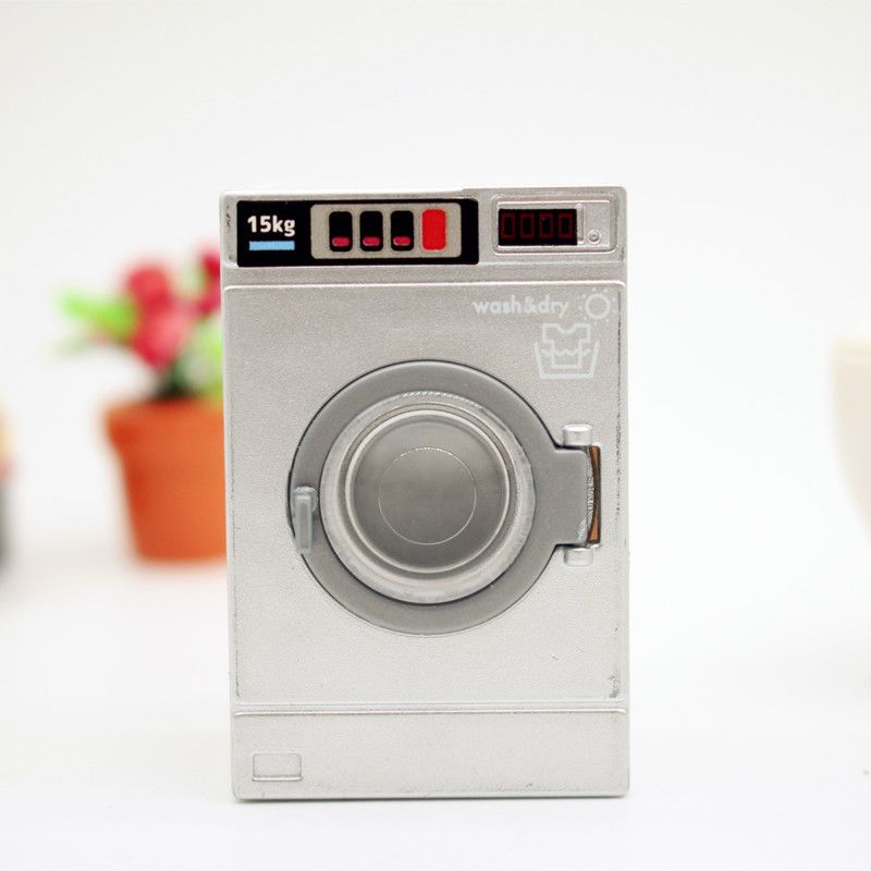 Phụ kiện Decor Mô hình máy giặt cửa dưới 15kg mở cửa được trang trí mô hình showroom, diorama DE068