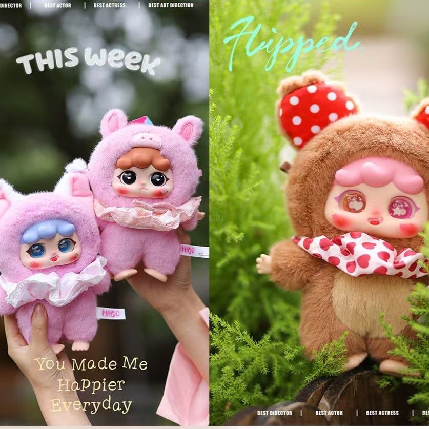 Blind box hộp mù Baby Three V3 - Migo Bedtime Story - Blind box chính hãng BL004