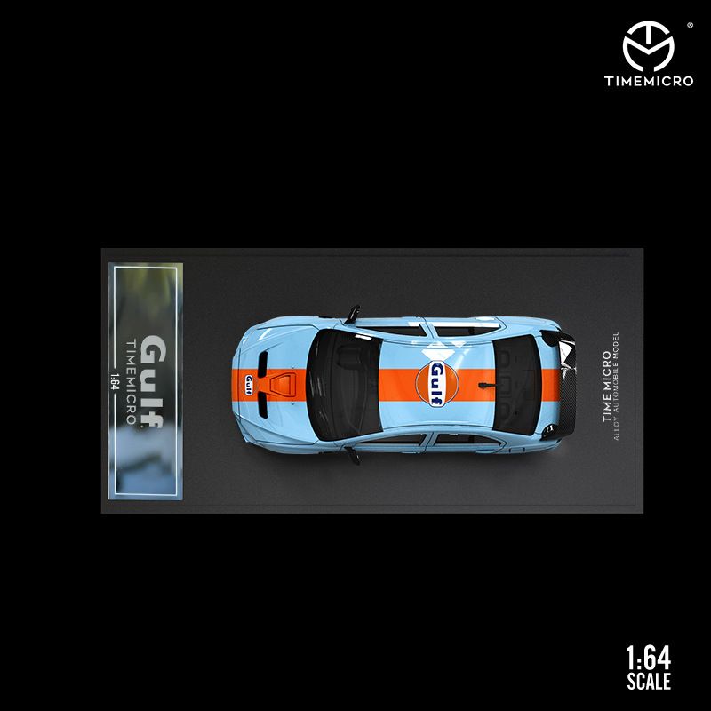 Mô hình xe Mitsubishi EVO 10th generation Gulf Oil tỉ lệ 1:64 Time Micro