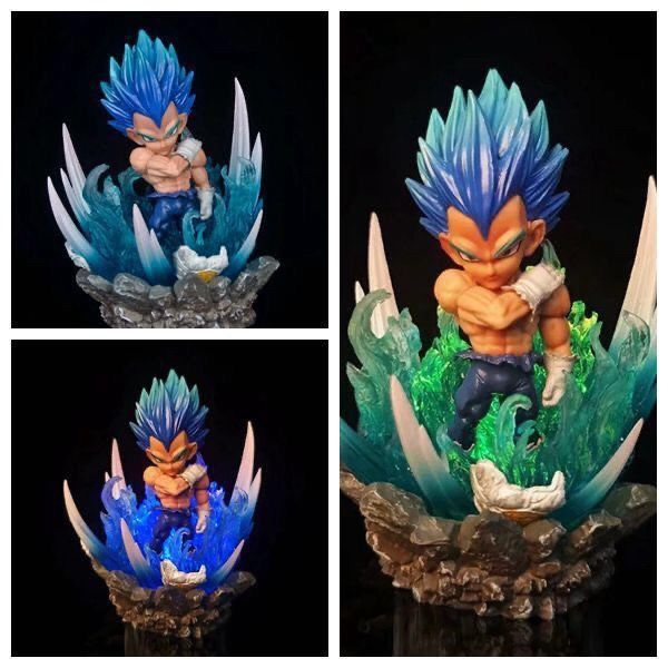 Mô hình nhân vật Dragonball Vegeta super saiyan blue có đèn 11cm FG226