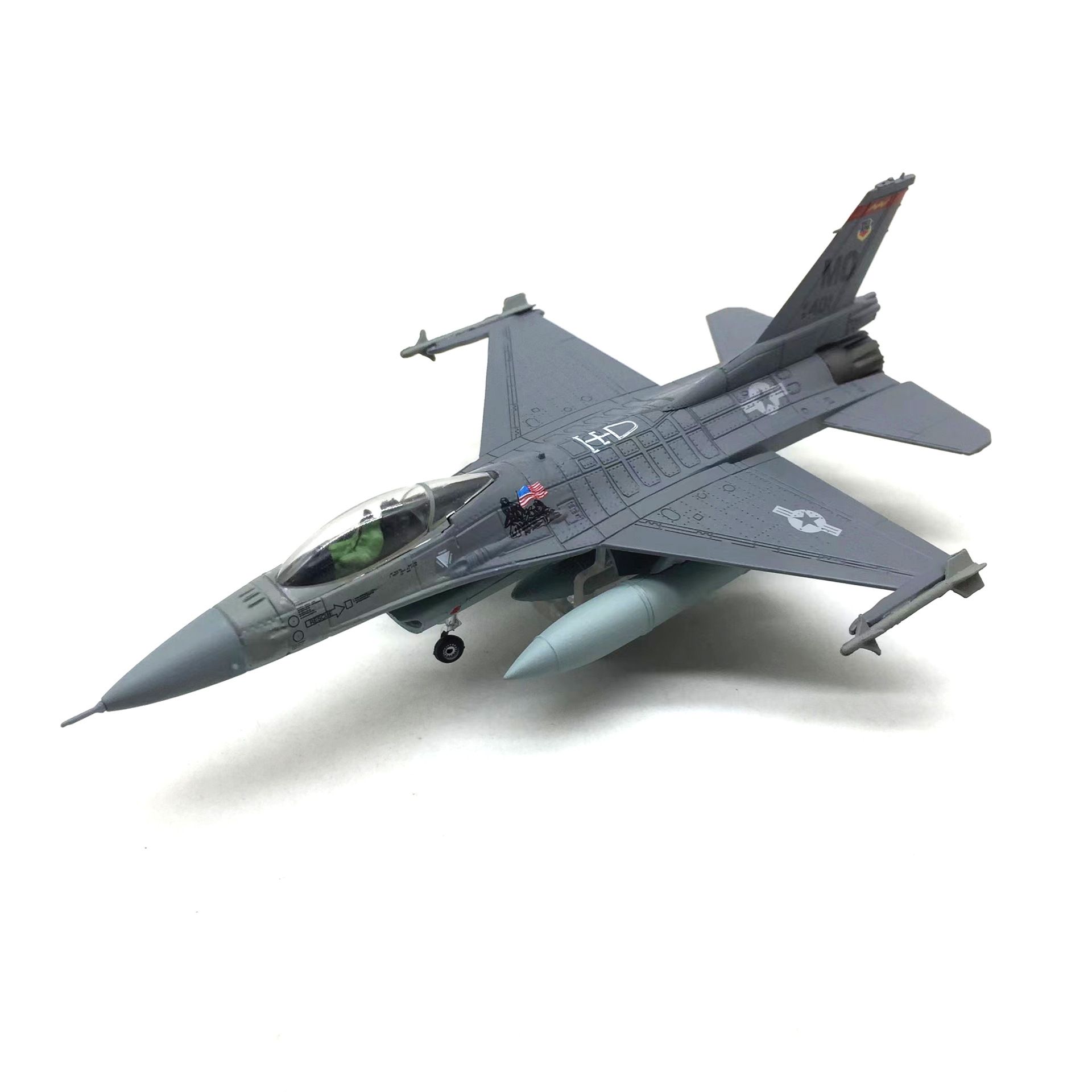  Mô hình máy bay chiến đấu Air Force USA F-16C Falcon tỉ lệ 1:100 Ns models MBQS043 