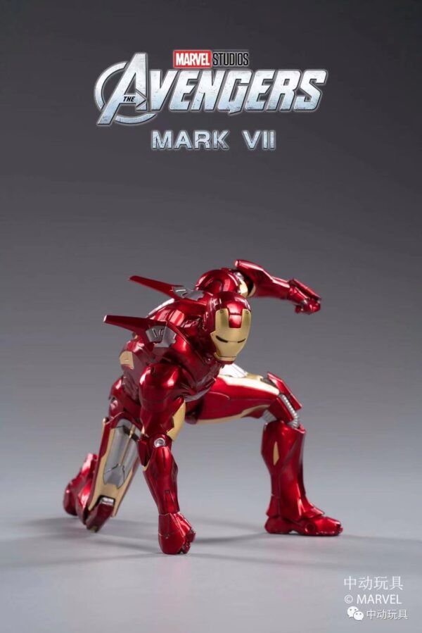 Mô hình nhân vật Marvel Iron man người sắt MK7 Mark VII SHF tỉ lệ 1:10 18CM ZD Toys FG262