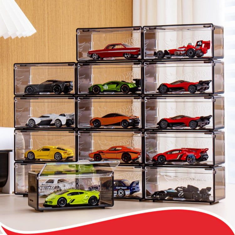 Phụ kiện hộp trưng bày xe mô hình lắp ghép có thể tháo rời mô hình 1 PACK 5 hộp tỉ lệ 1:64 PK526