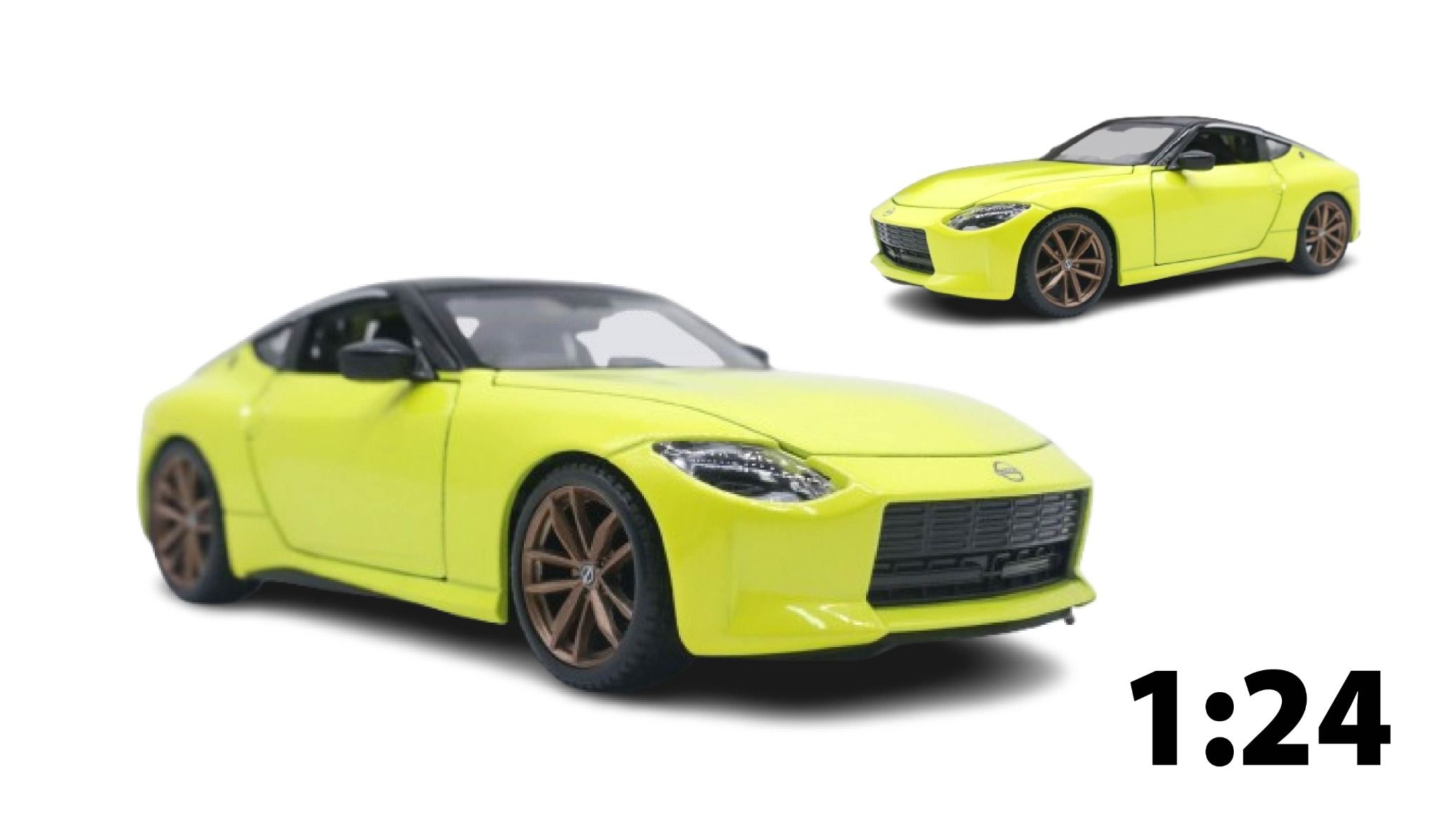 Mô hình xe ô tô Nissan Z 2023 Yellow tỉ lệ 1:24 Maisto OT150
