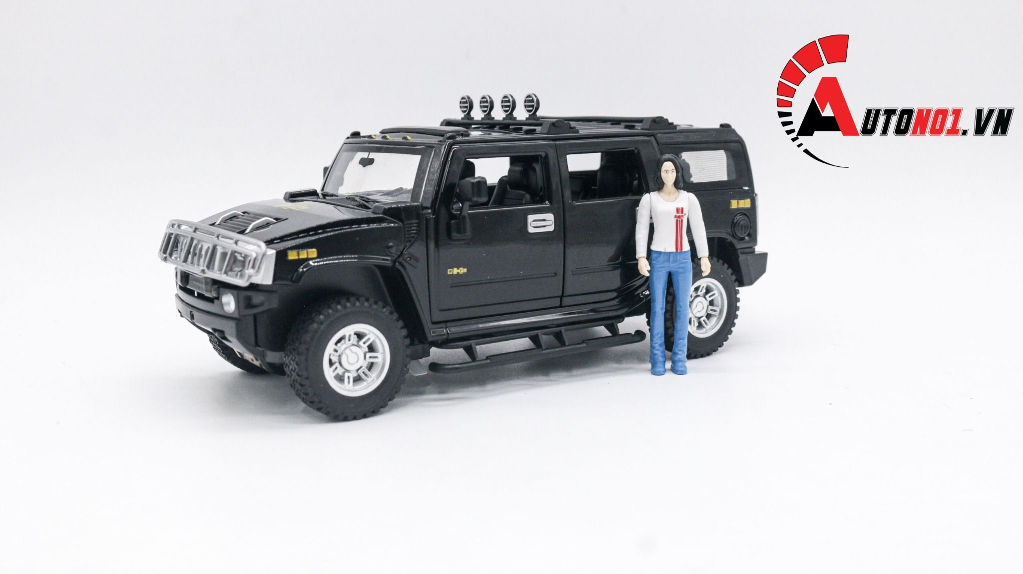 Mô hình xe ô tô Hummer H2 full open tỉ lệ 1:24 Alloy moel K2-25-A OT170