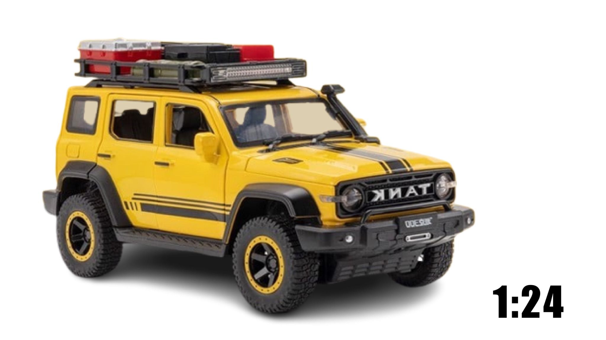 Mô hình xe địa hình Tank 300 Frontier tỉ lệ 1:24 Henteng model OT194