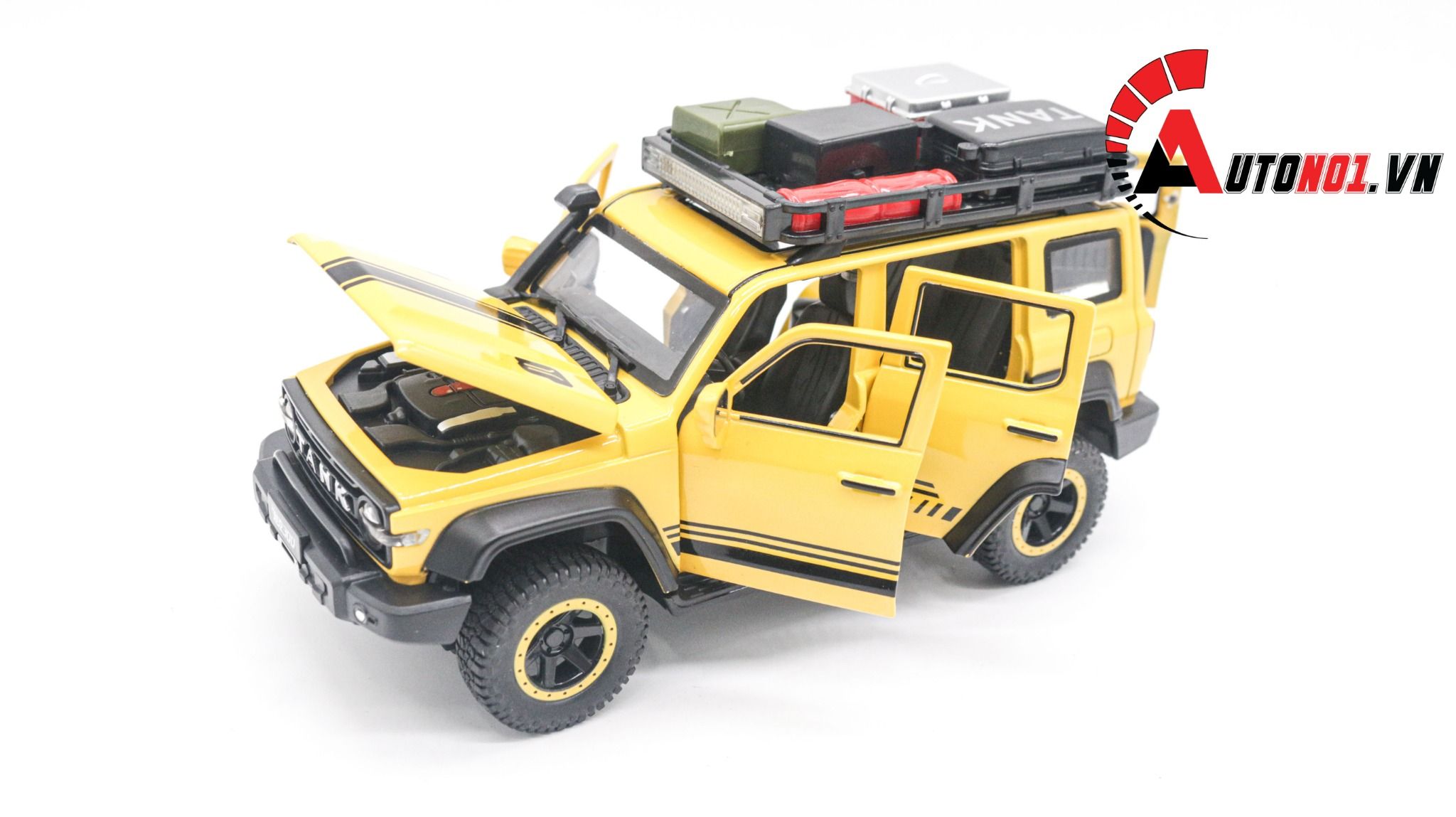 Mô hình xe địa hình Tank 300 Frontier tỉ lệ 1:24 Henteng model OT194