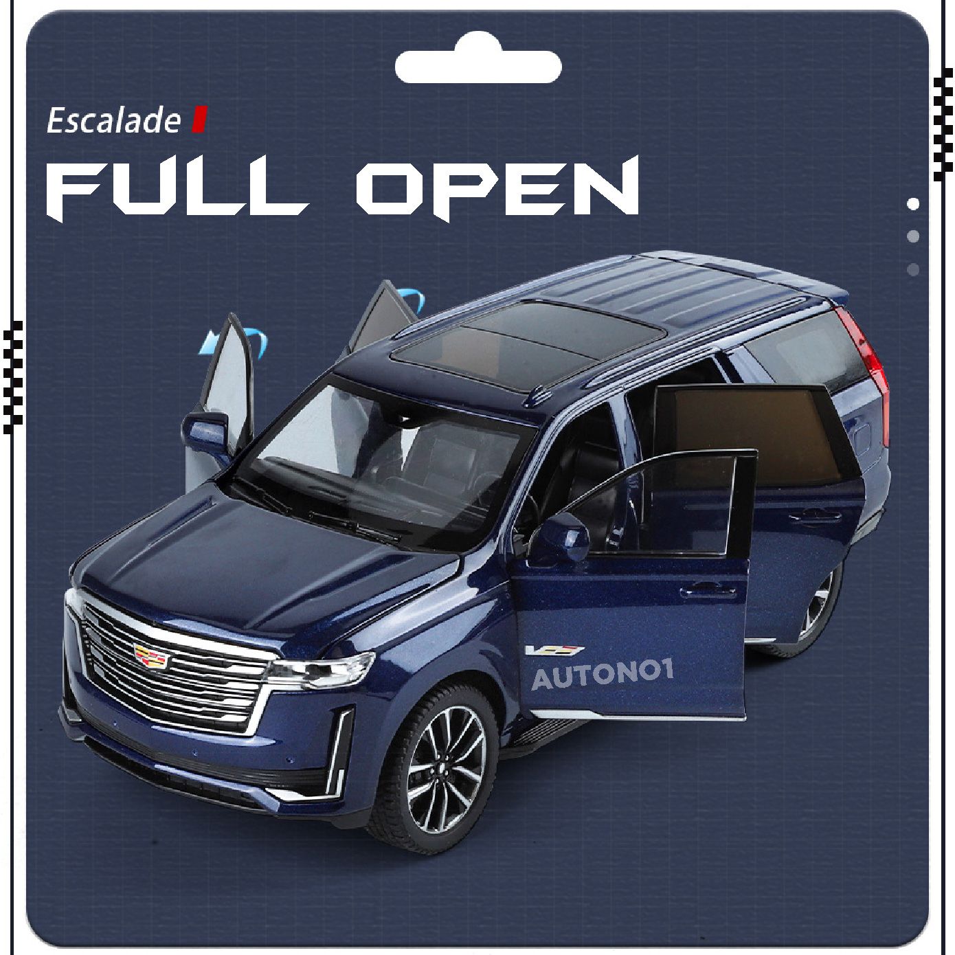 Mô hình xe Cadillac Escalade full open - có đèn - âm thanh tỉ lệ 1:24 OK Model OT24012