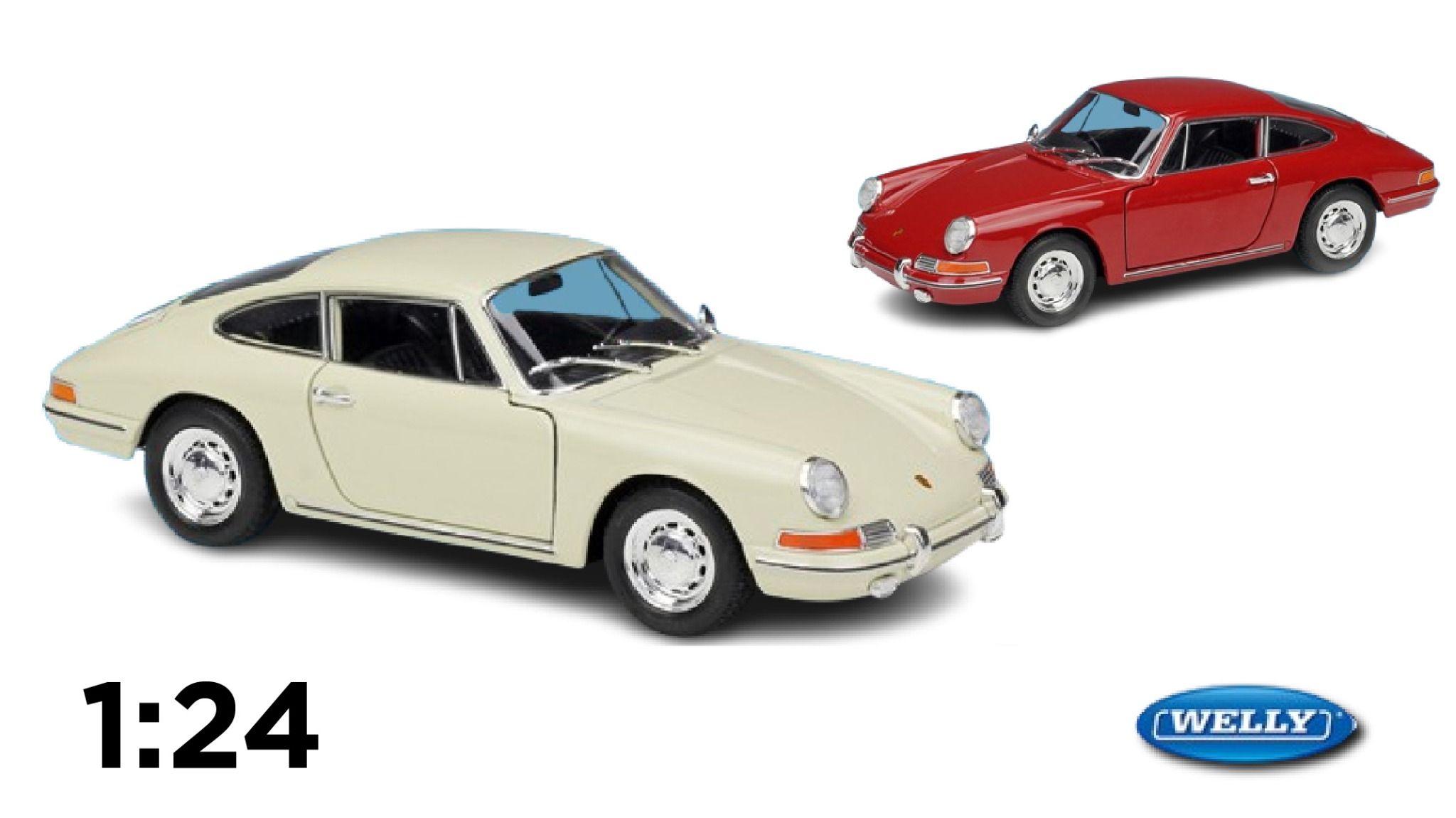 Mô hình xe Porsche 911 1964 tỉ lệ 1:24 Welly OT24026