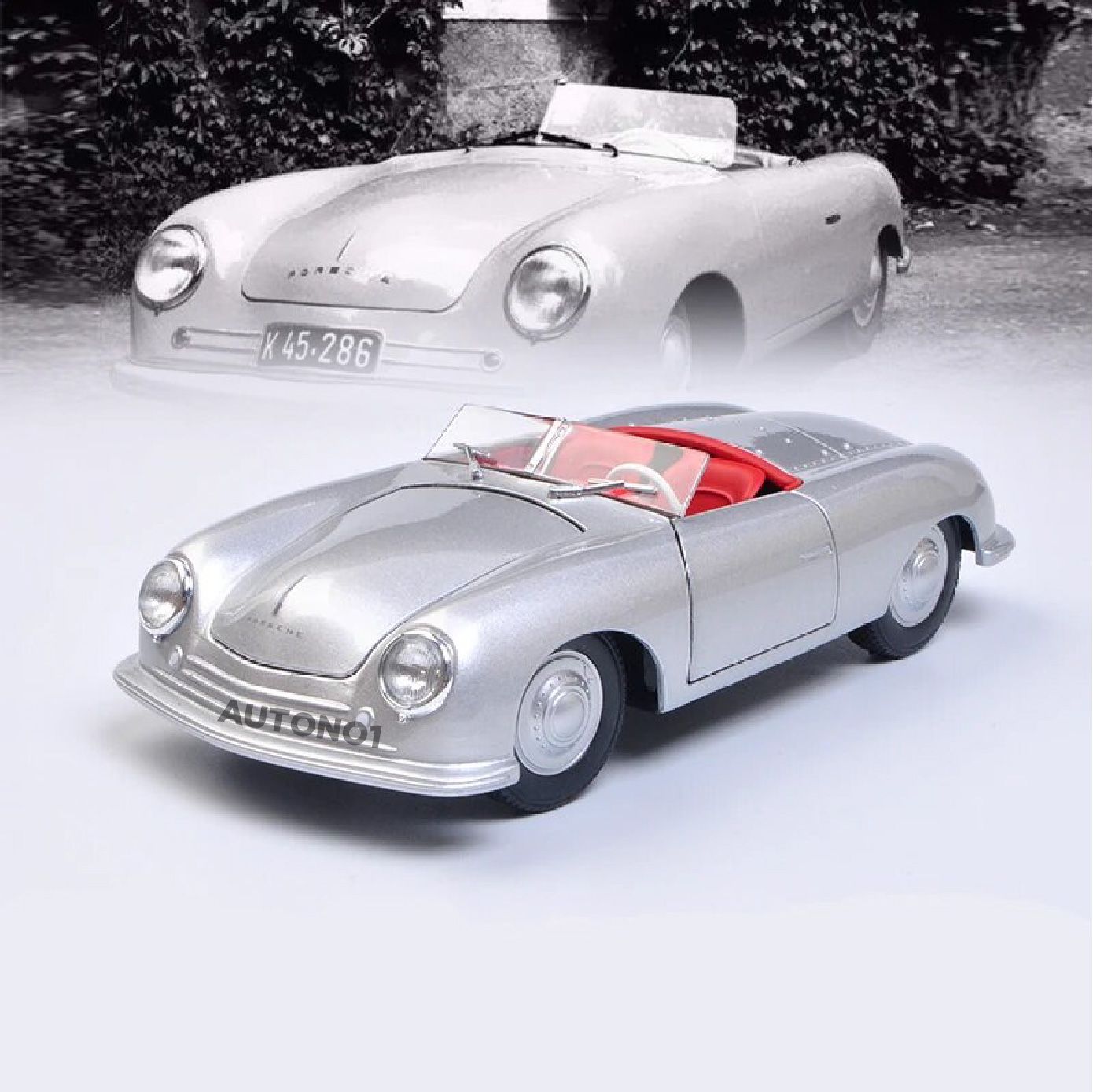 Mô hình xe Porsche 356 1948 No.1 Roadster đánh lái được tỉ lệ 1:24 Welly OT24028