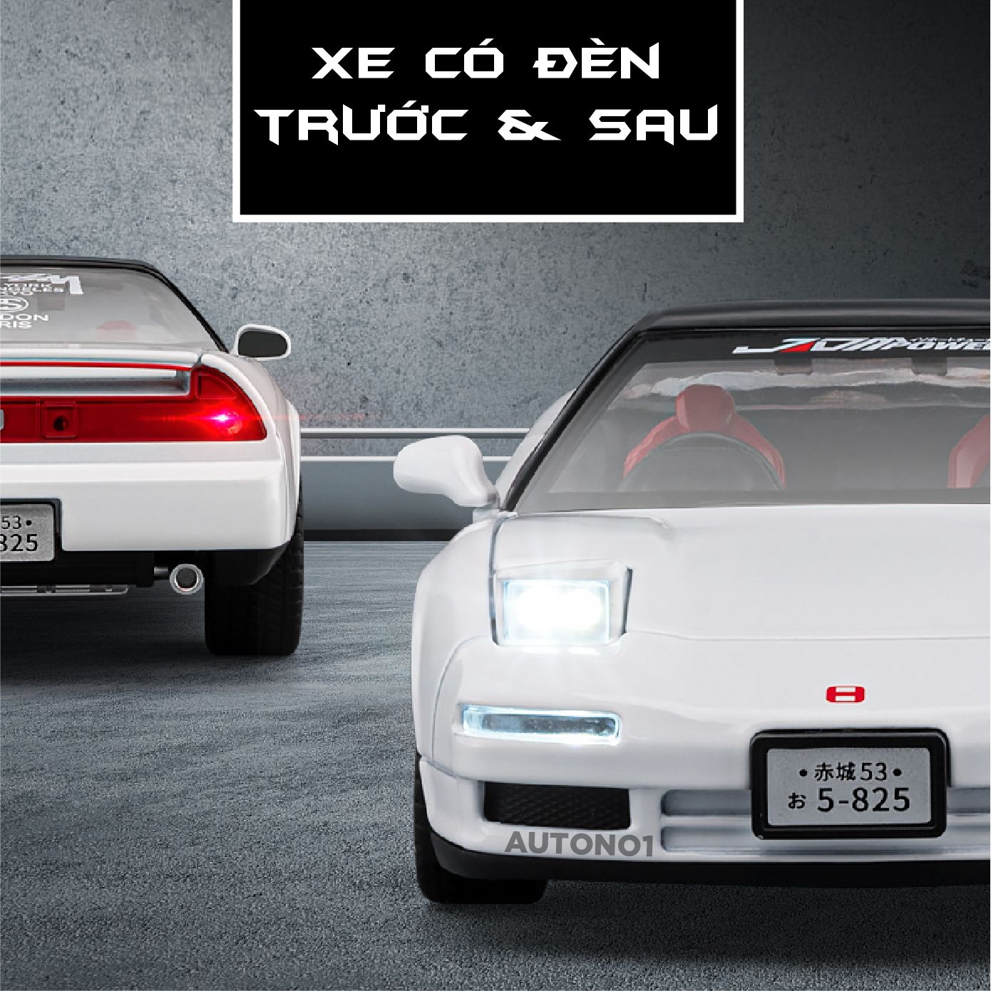 Mô hình xe Honda NSX NA1 full open - có đèn - âm thanh tỉ lệ 1:22 Jiaye Model OT24047