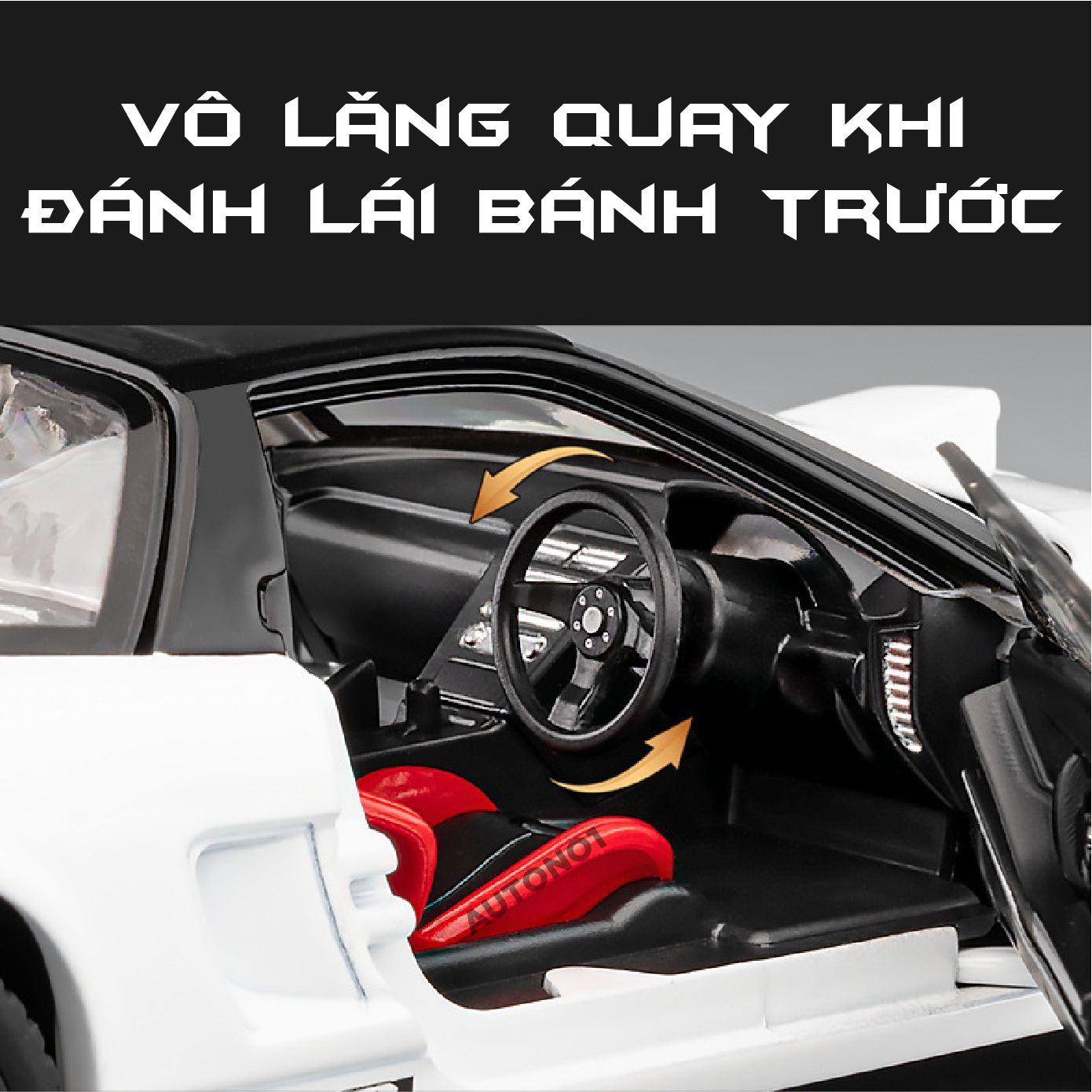 Mô hình xe Honda NSX NA1 full open - có đèn - âm thanh tỉ lệ 1:22 Jiaye Model OT24047