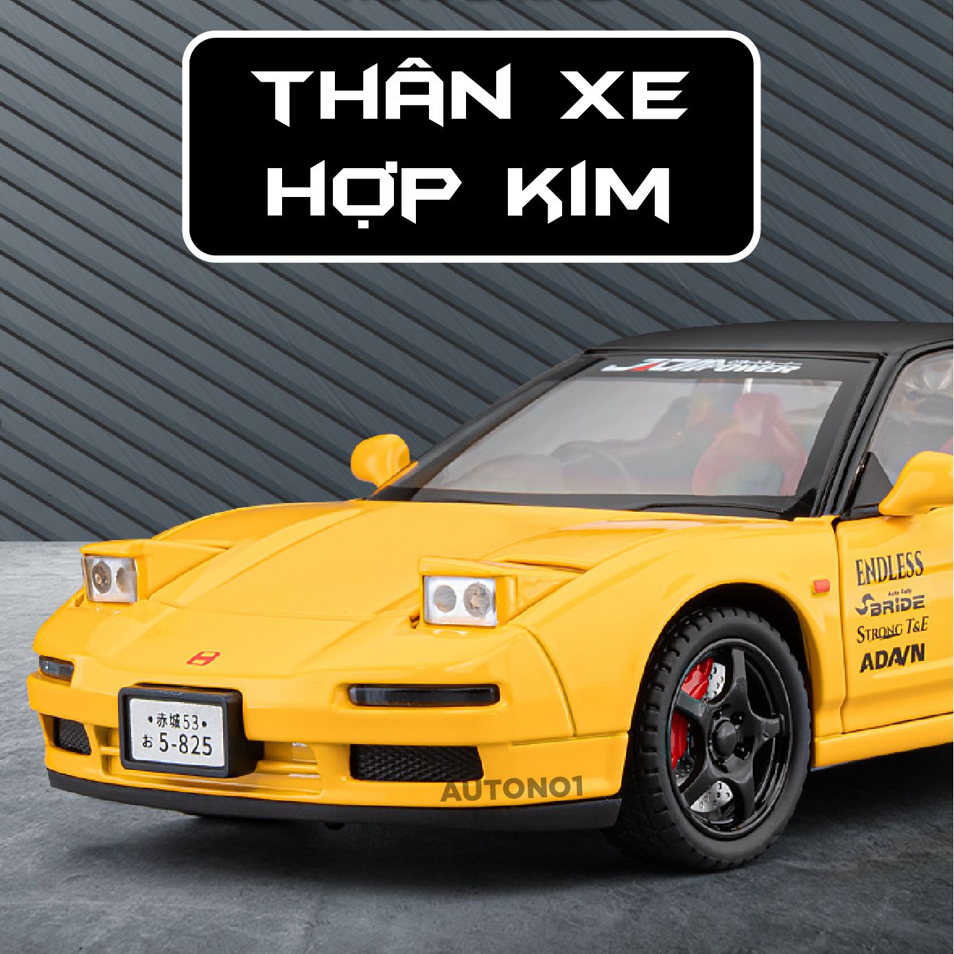 Mô hình xe Honda NSX NA1 full open - có đèn - âm thanh tỉ lệ 1:22 Jiaye Model OT24047