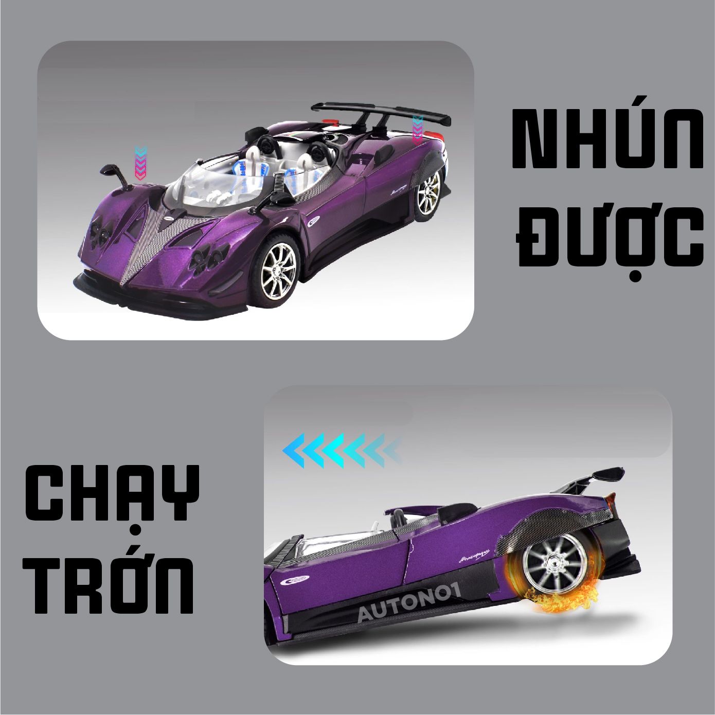 Mô hình xe Pagani Zonda HP Barchetta full open - full kính tỉ lệ 1:24 Newao OT24049