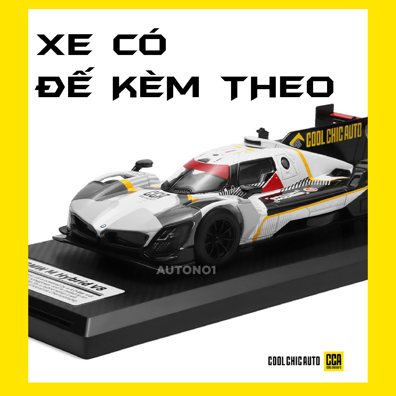 Mô hình xe BMW M Hybrid V8 full open - có đèn tỉ lệ 1:24 CCA OT24050