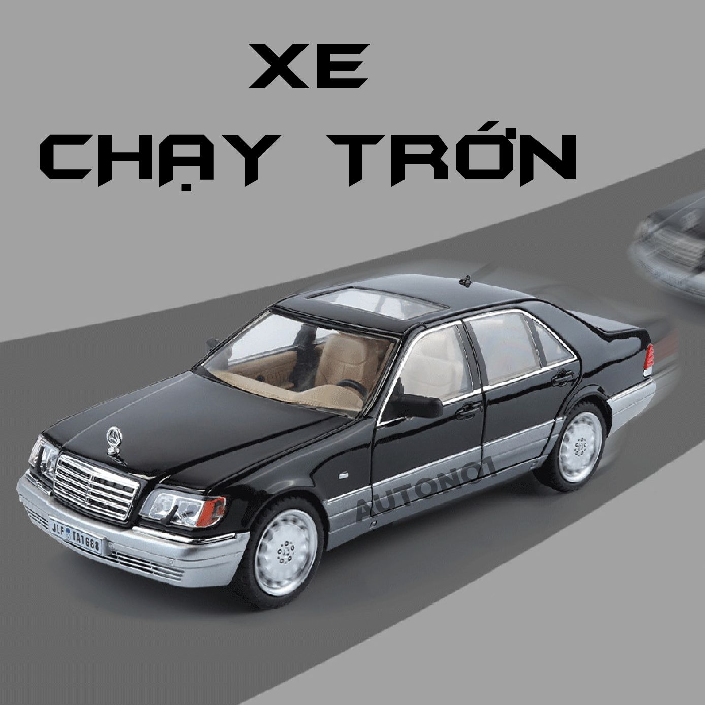 Mô hình xe Mercedes-Benz W140 320SEL full open - full kính tỉ lệ 1:24 Jinlifang OT24051