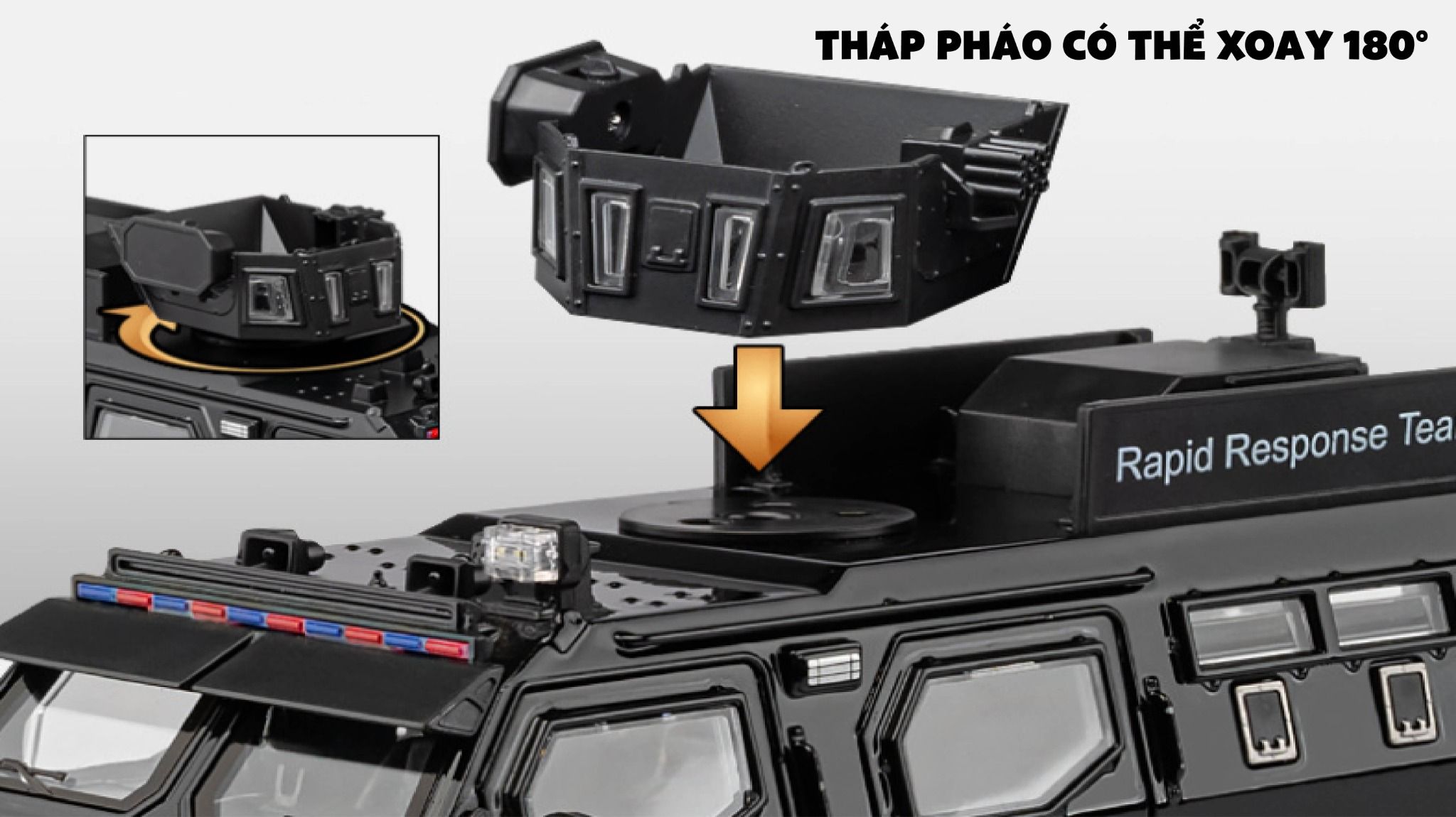 Mô hình xe Sabretooth Tiger bọc thép full open - có phụ kiện tỉ lệ 1:24 Chezhi Model OT24053