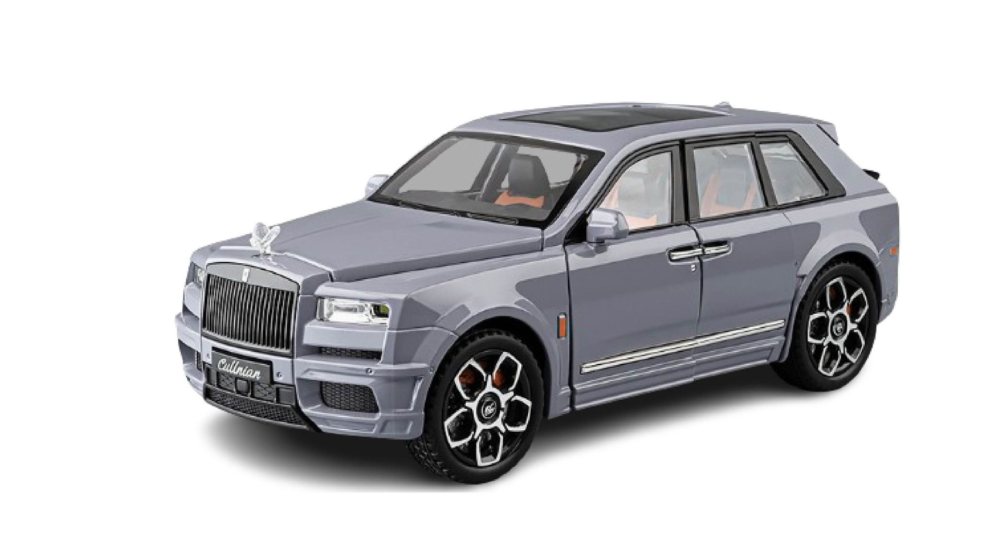 Mô hình xe Rolls Royce Cullinan Black Badge BB có đèn full open tỉ lệ 1:20 1:24 Chezhi Model OT24055