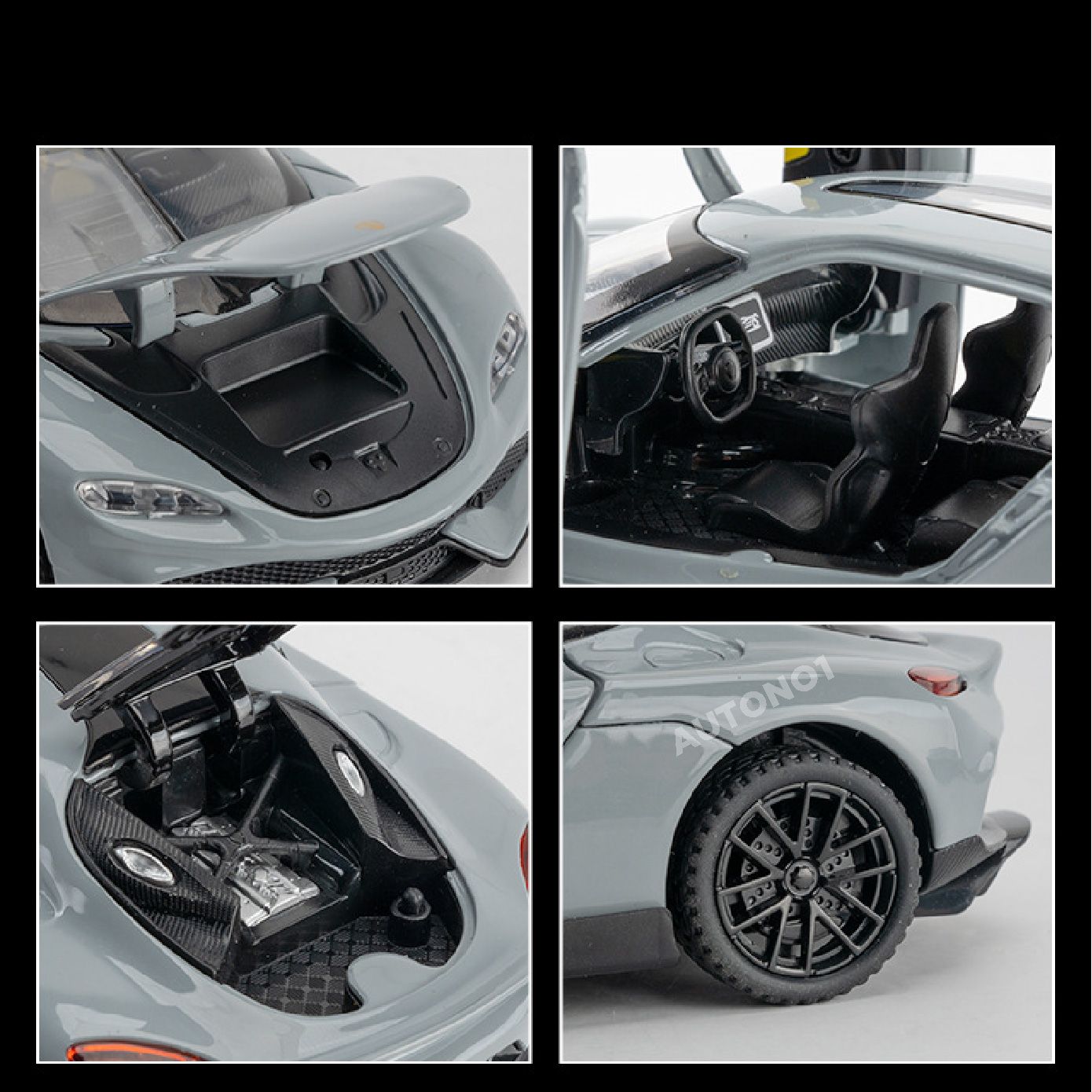 Mô hình xe Koenigsegg Gemera full open - có đèn - âm thanh tỉ lệ 1:32 Alloy Model OT32007