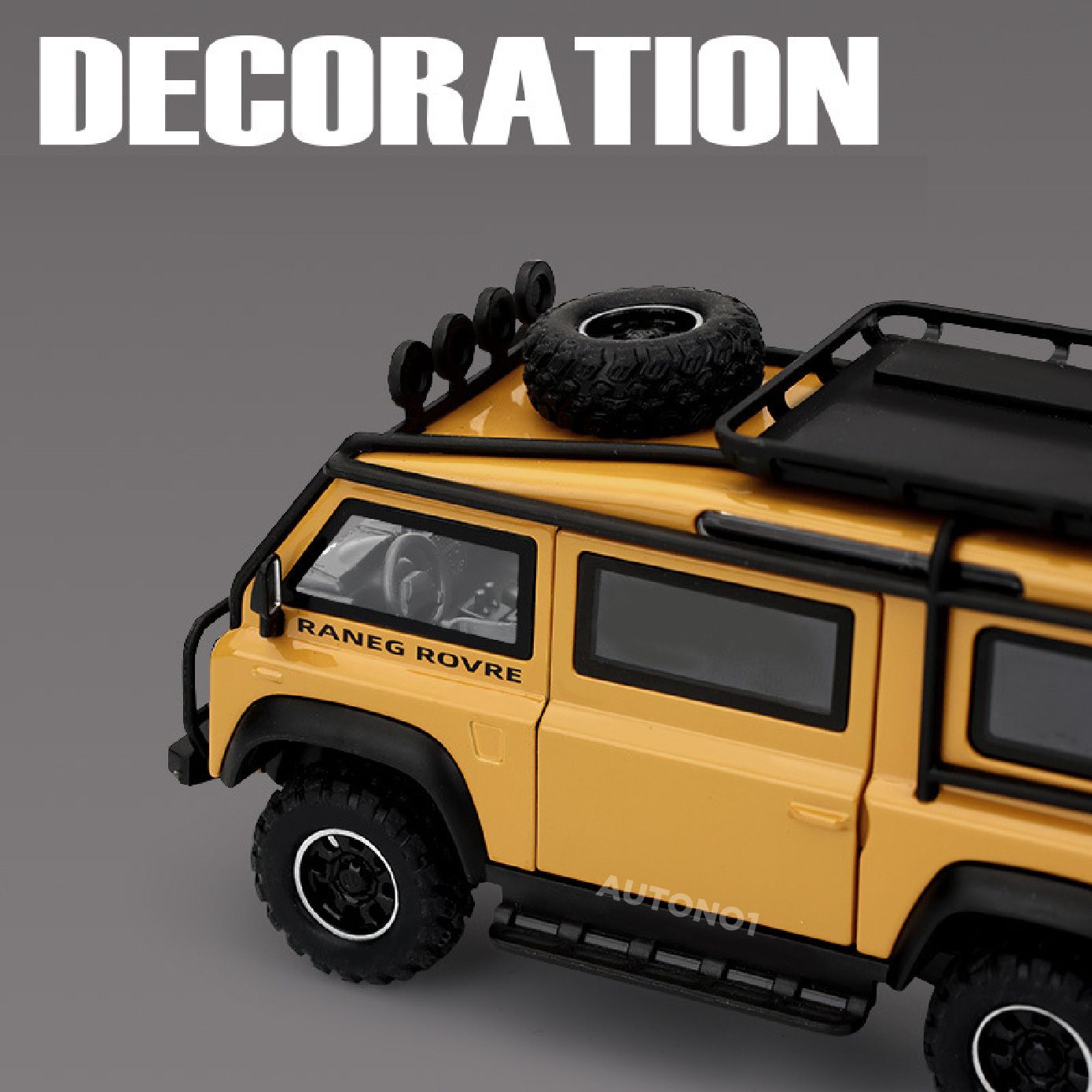 Mô hình xe Land Rover Defender Van Concept full kính - đánh lái tỉ lệ 1:32 Alloy Model OT32011