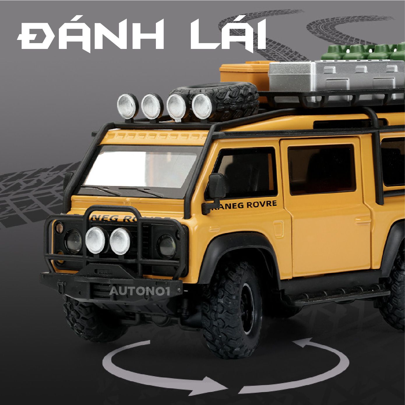 Mô hình xe Land Rover Defender Van Concept full kính - đánh lái tỉ lệ 1:32 Alloy Model OT32011