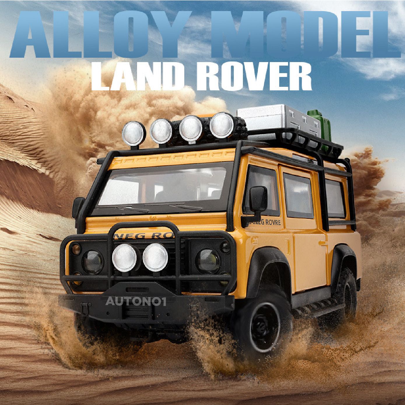 Mô hình xe Land Rover Defender Van Concept full kính - đánh lái tỉ lệ 1:32 Alloy Model OT32011