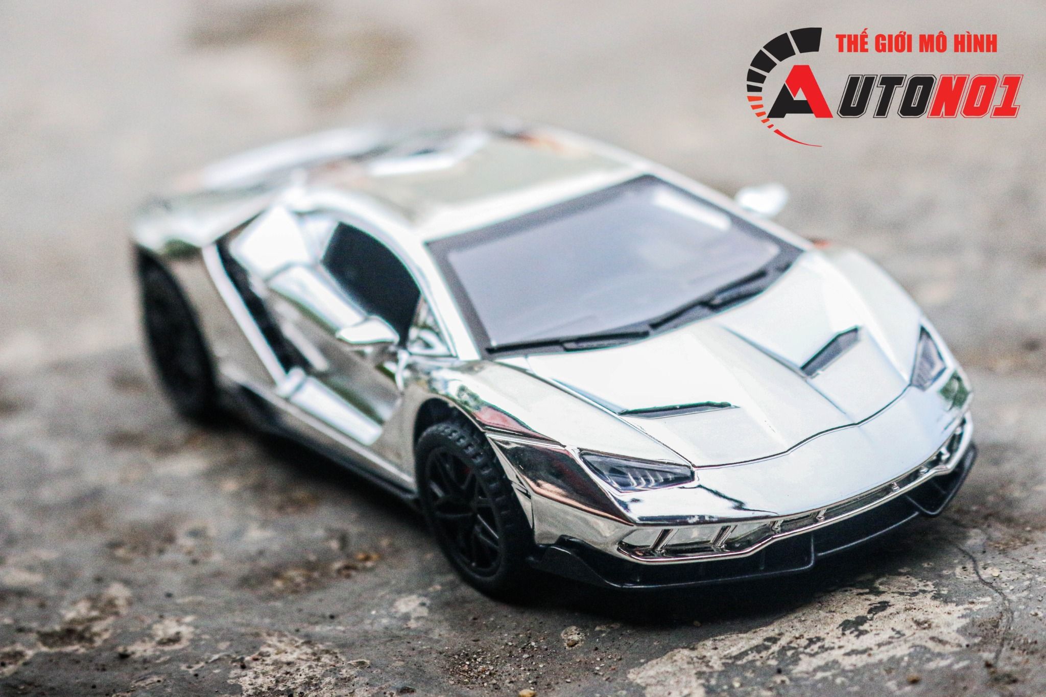Mô hình xe Lamborghini Centenario phiên bản màu mạ tỉ lệ 1:32 Miniauto OT32017
