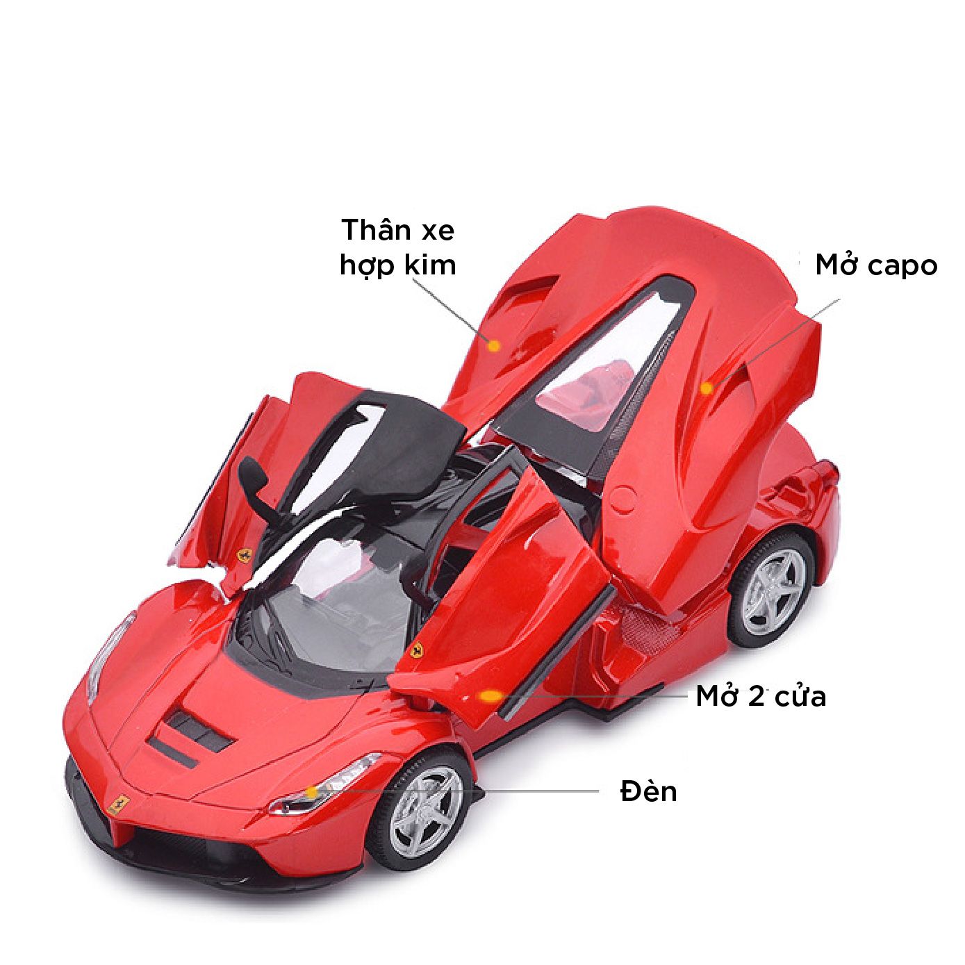Mô hình xe Ferrari Laferrari tỉ lệ 1:32 Jiaye Model OT32024