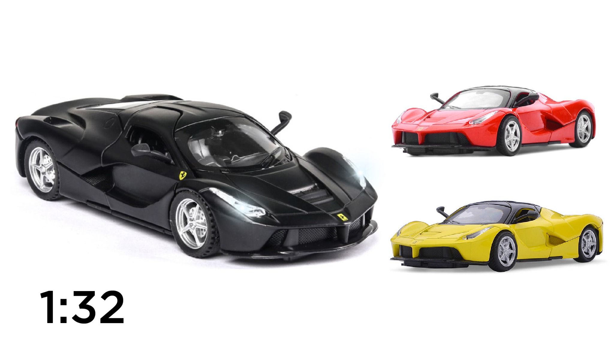 Mô hình xe Ferrari Laferrari tỉ lệ 1:32 Jiaye Model OT32024