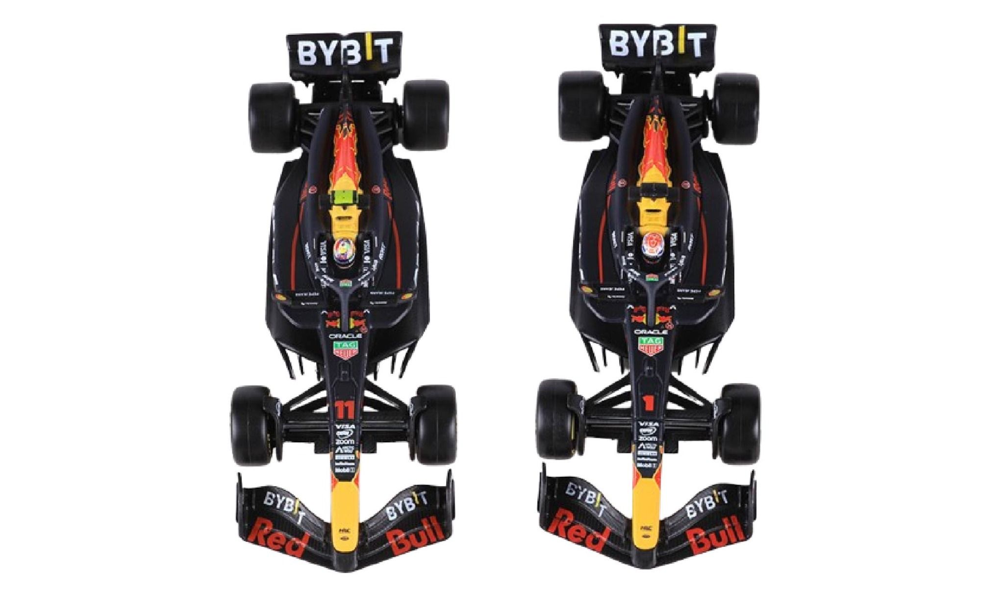 Mô hình xe đua Red Bull RB20 Formula F1 có Fig và hộp mica tỉ lệ 1:43 Bburago OT43017