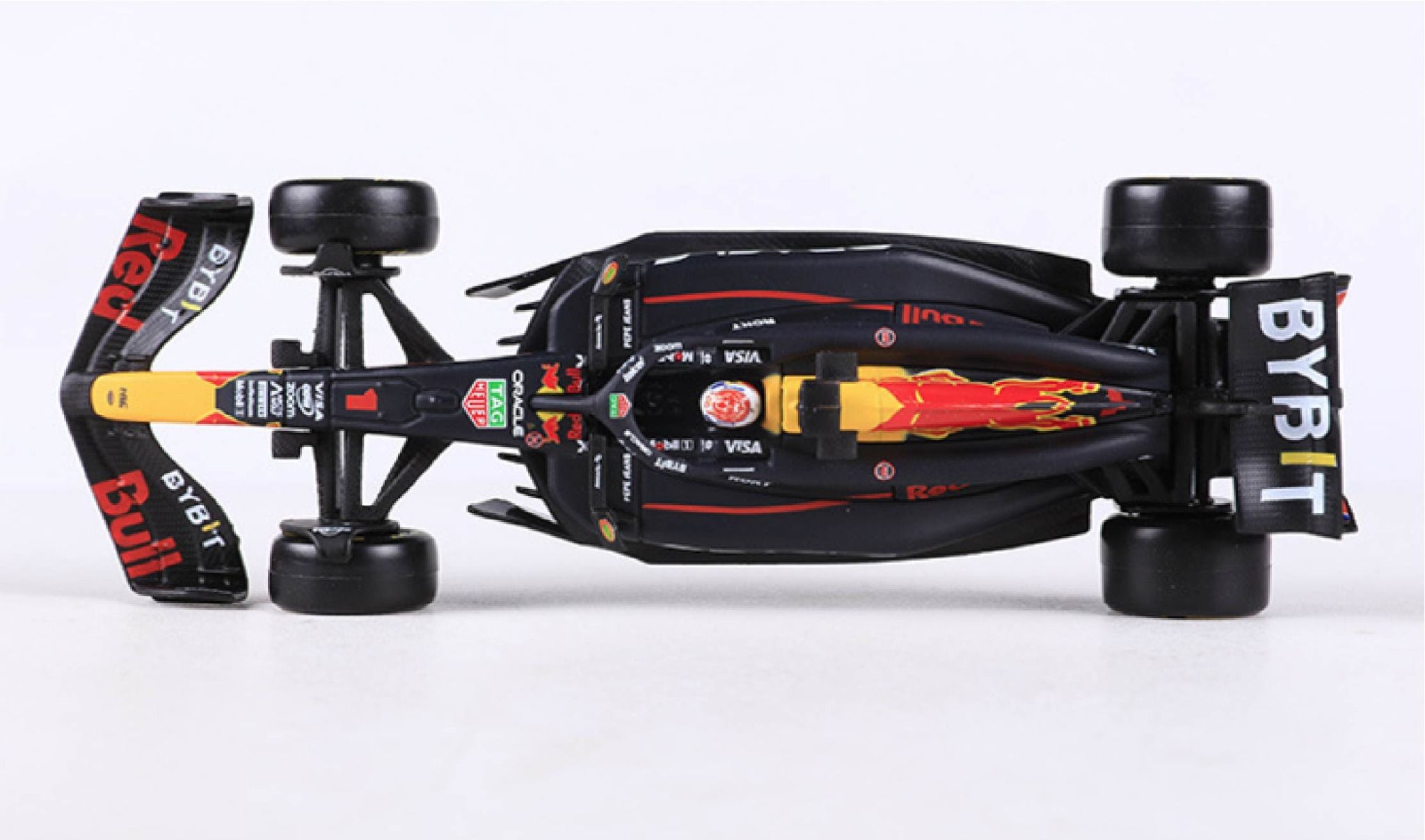 Mô hình xe đua Red Bull RB20 Formula F1 có Fig và hộp mica tỉ lệ 1:43 Bburago OT43017