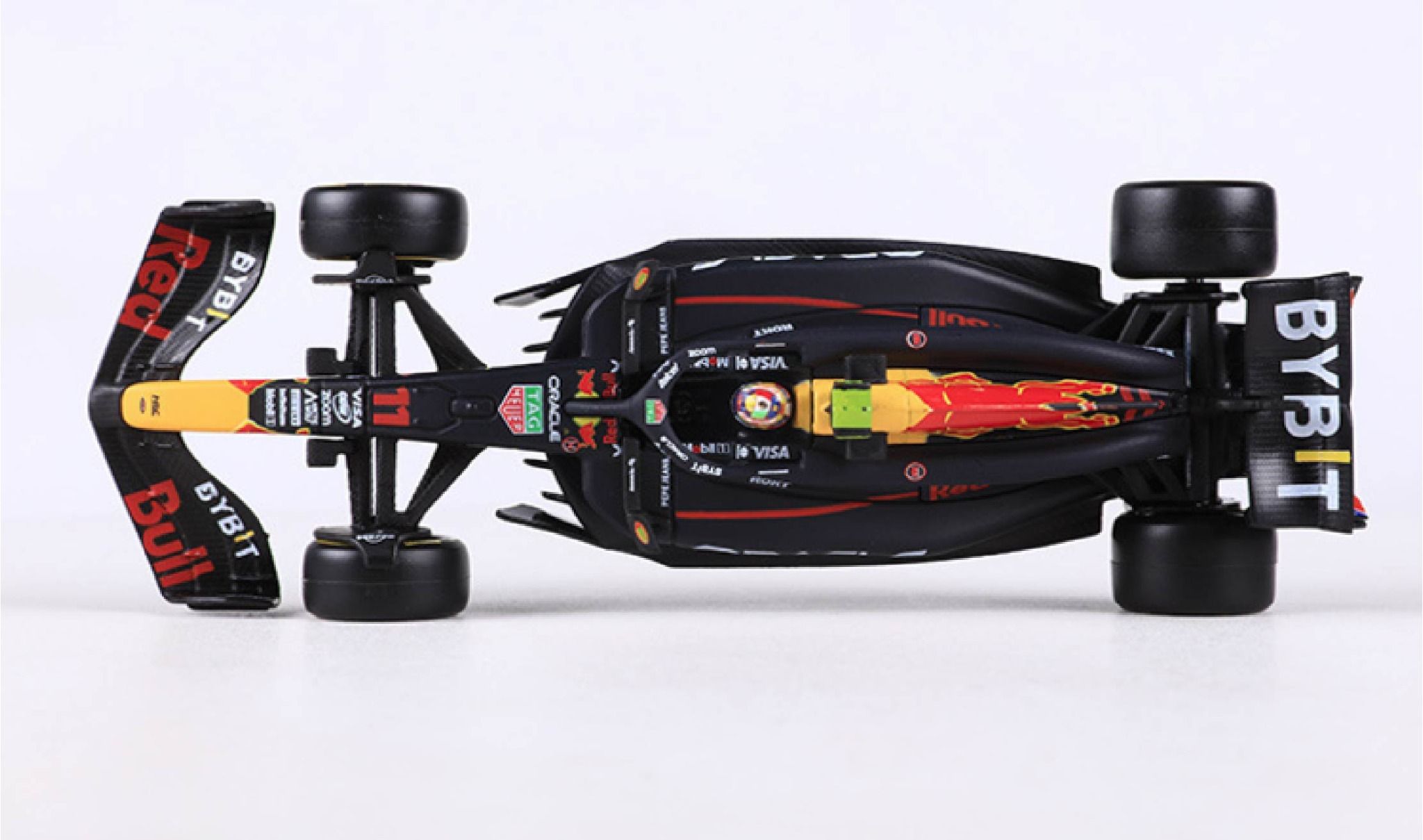 Mô hình xe đua Red Bull RB20 Formula F1 có Fig và hộp mica tỉ lệ 1:43 Bburago OT43017