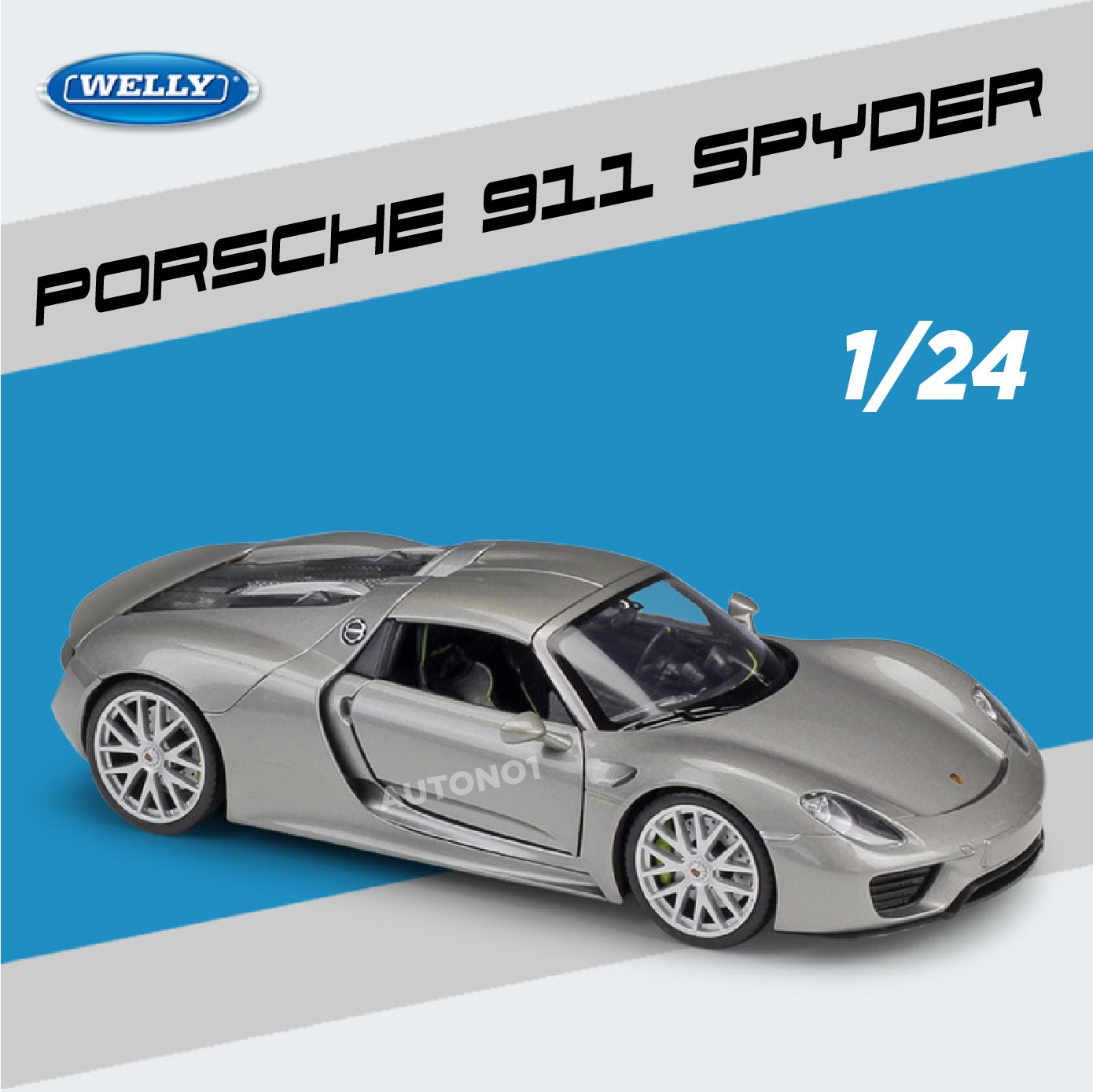 Mô hình xe Porsche 918 Spyder mở được 2 cửa 1:24 Welly OT558