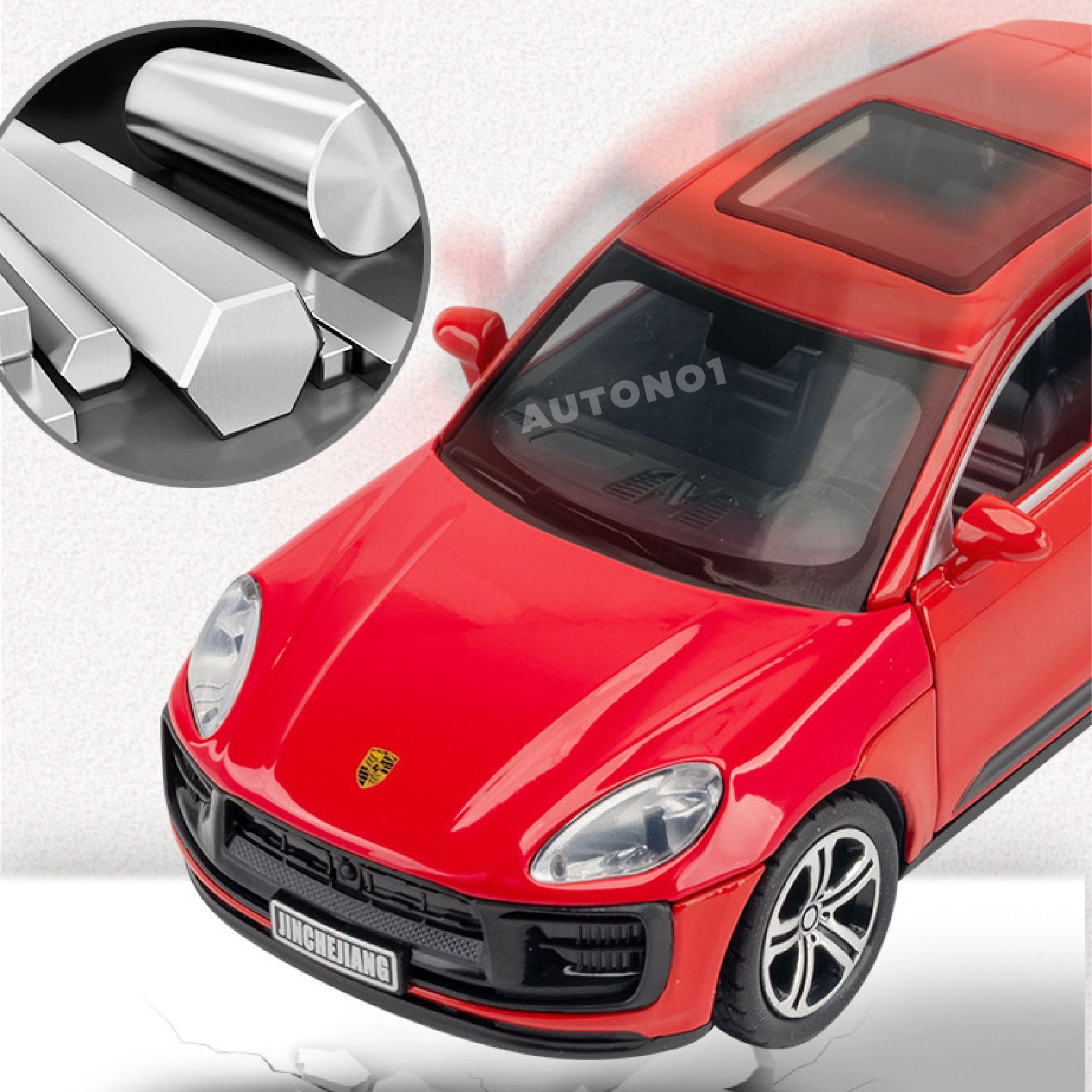 Mô hình Porsche Macan full open - có đèn - âm thanh tỉ lệ 1:32 Alloy Model OT575