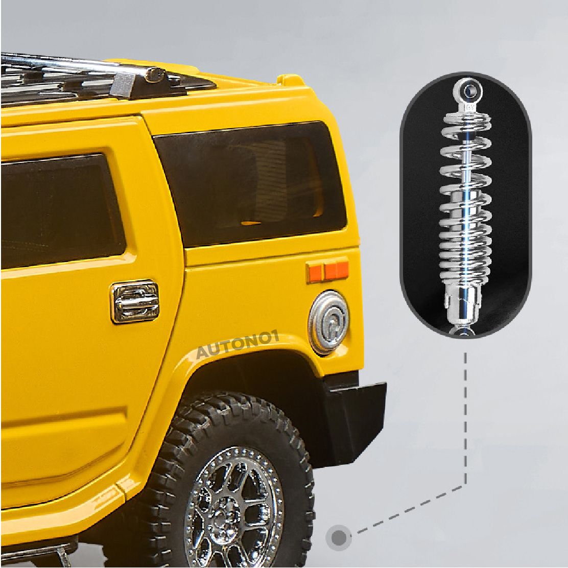 Mô hình xe Hummer H2 full open - có đèn - âm thanh tỉ lệ 1:18 OK Model OT620