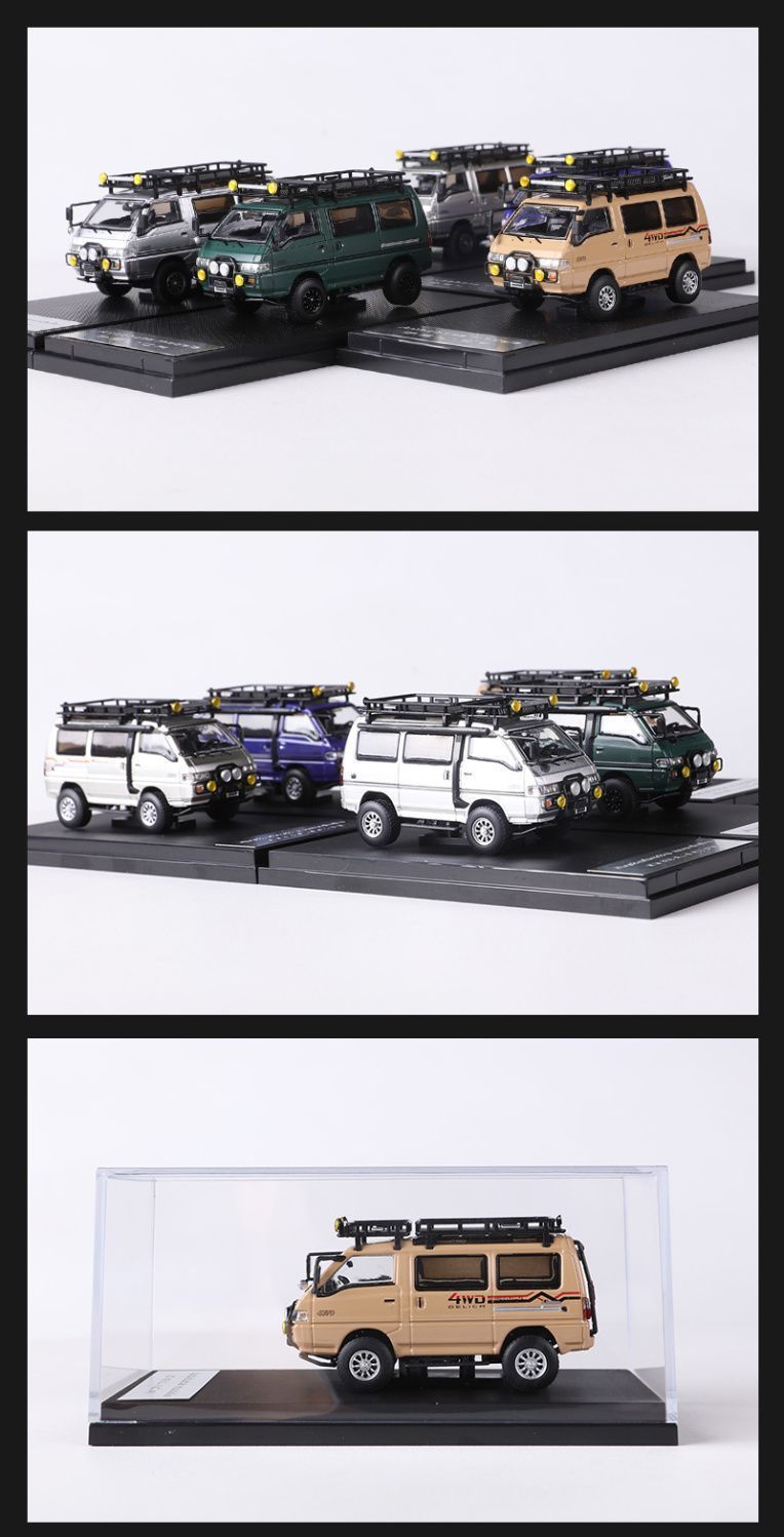 Mô hình xe Mitsubishi Delica 4WD L300 có phụ kiện rời tỉ lệ 1:64 Autobots Model OT64004