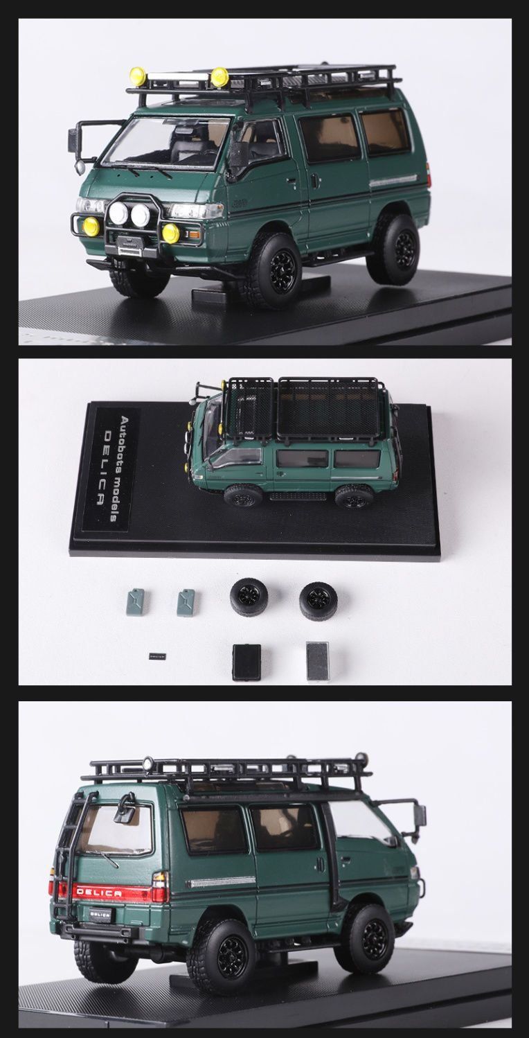 Mô hình xe Mitsubishi Delica 4WD L300 có phụ kiện rời tỉ lệ 1:64 Autobots Model OT64004