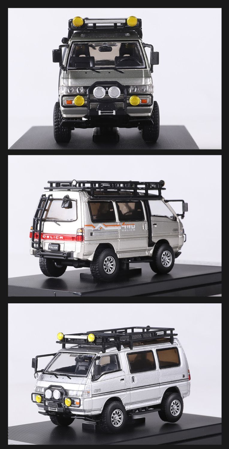 Mô hình xe Mitsubishi Delica 4WD L300 có phụ kiện rời tỉ lệ 1:64 Autobots Model OT64004