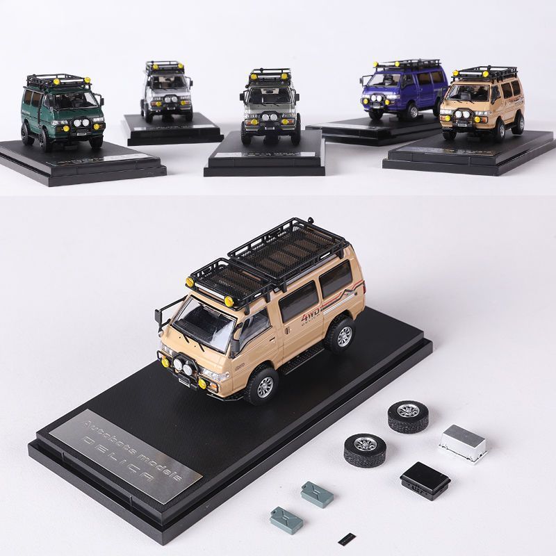 Mô hình xe Mitsubishi Delica 4WD L300 có phụ kiện rời tỉ lệ 1:64 Autobots Model OT64004