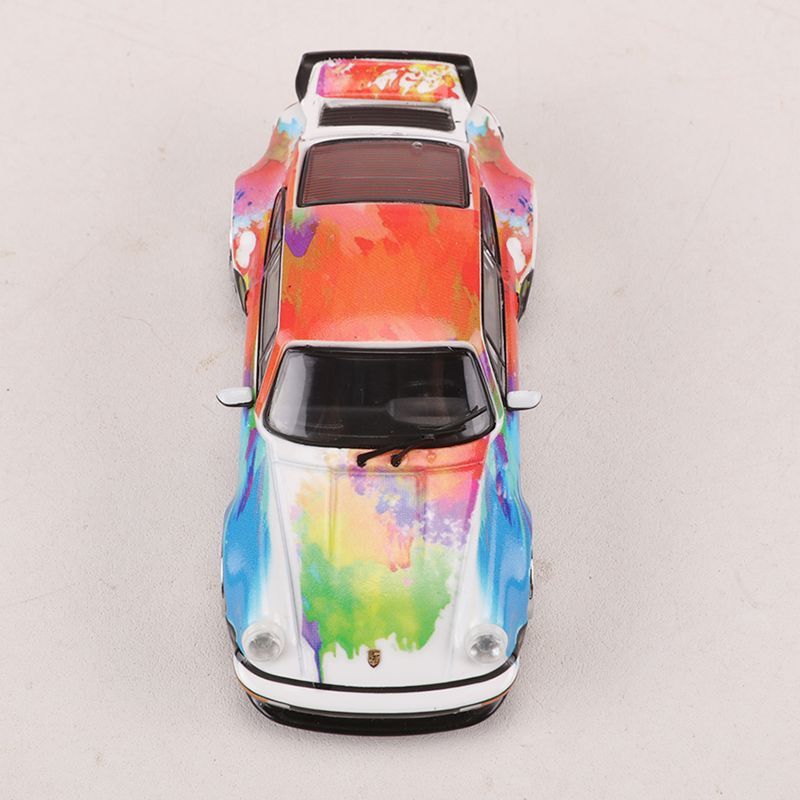 Mô hình xe Porsche Singer 930 Art Graffiti Turbo Study tỉ lệ 1:64 Rhino Model RM64-XN930-7