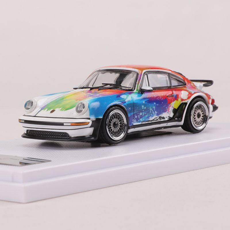 Mô hình xe Porsche Singer 930 Art Graffiti Turbo Study tỉ lệ 1:64 Rhino Model RM64-XN930-7