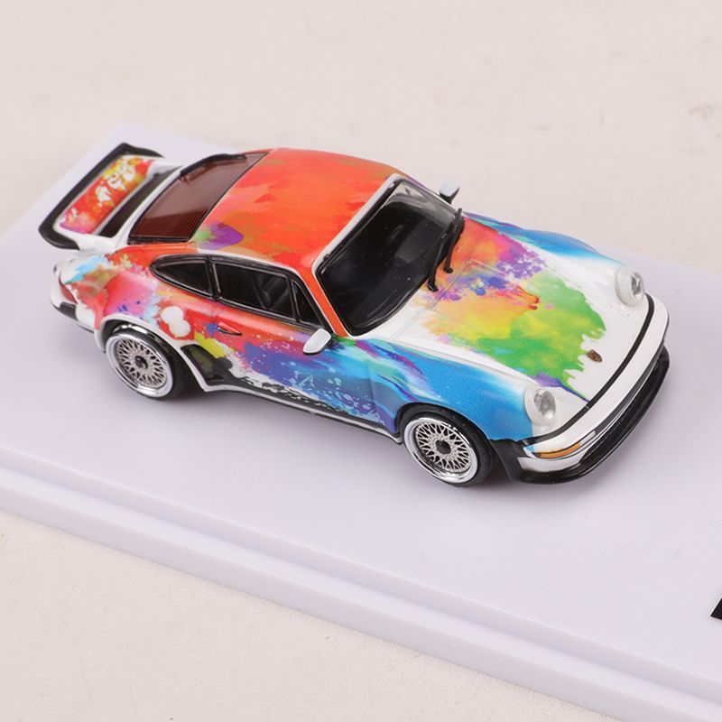 Mô hình xe Porsche Singer 930 Art Graffiti Turbo Study tỉ lệ 1:64 Rhino Model RM64-XN930-7