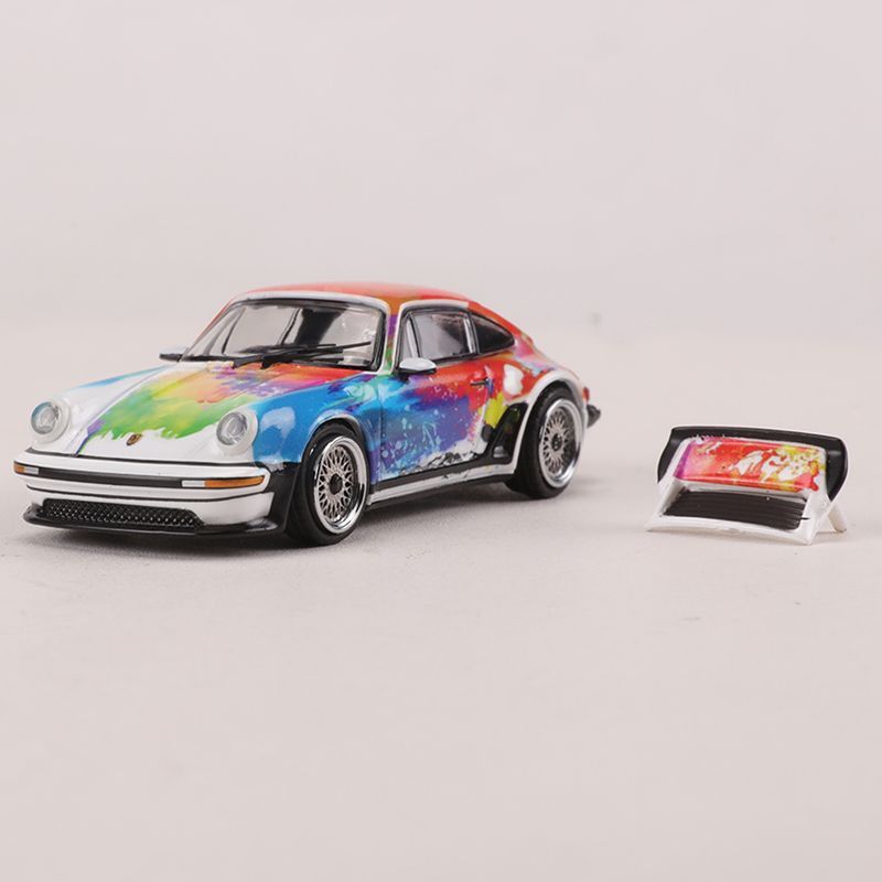 Mô hình xe Porsche Singer 930 Art Graffiti Turbo Study tỉ lệ 1:64 Rhino Model RM64-XN930-7