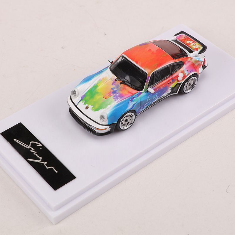 Mô hình xe Porsche Singer 930 Art Graffiti Turbo Study tỉ lệ 1:64 Rhino Model RM64-XN930-7