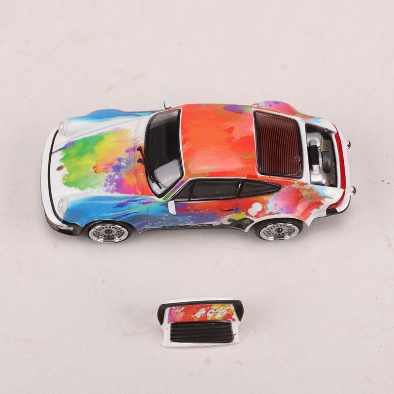 Mô hình xe Porsche Singer 930 Art Graffiti Turbo Study tỉ lệ 1:64 Rhino Model RM64-XN930-7