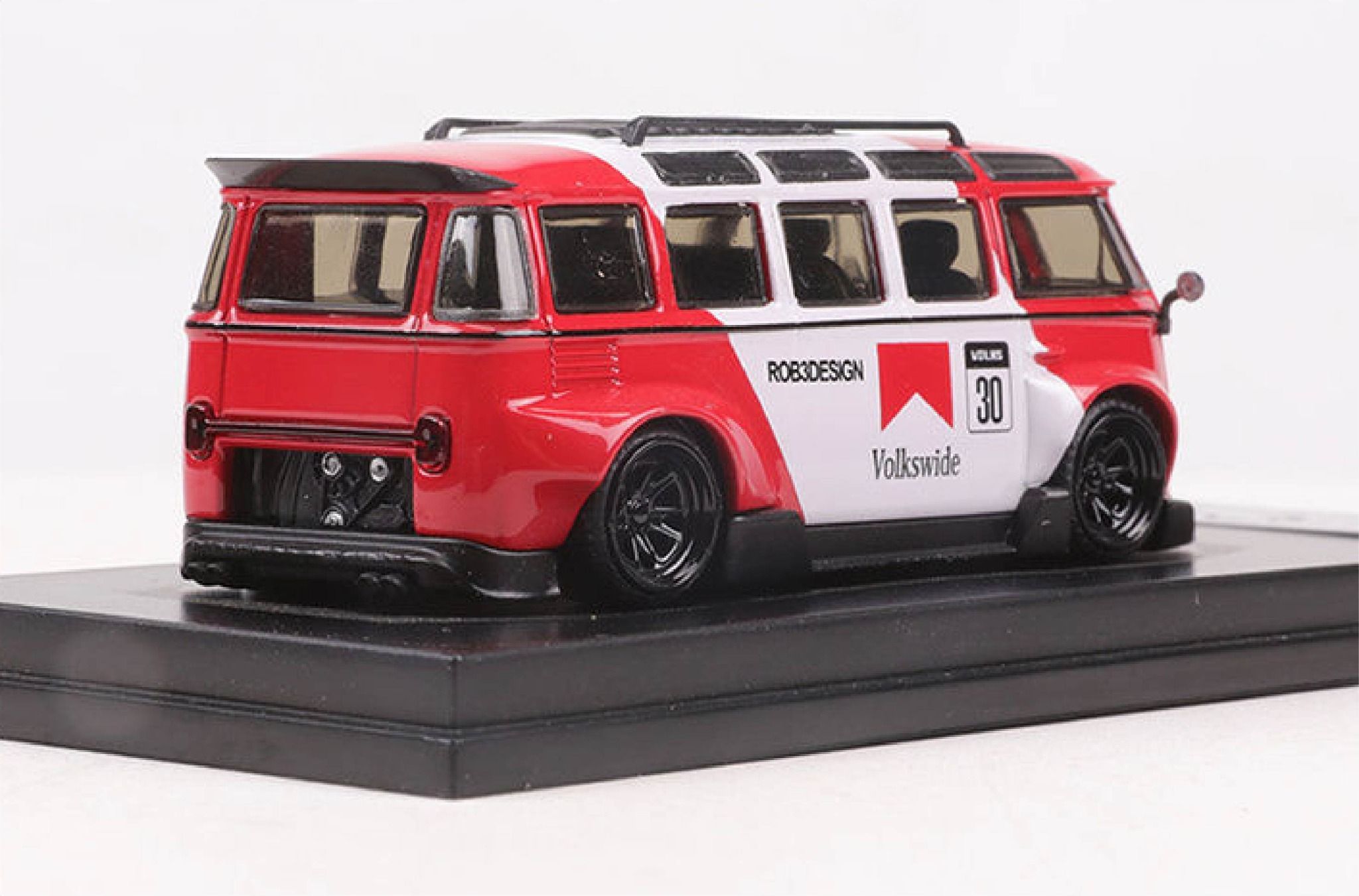 Mô hình xe buýt Volkswagen T1 van Kombi phiên bản sửa đổi có hộp mica tỉ lệ 1:64 OT64020