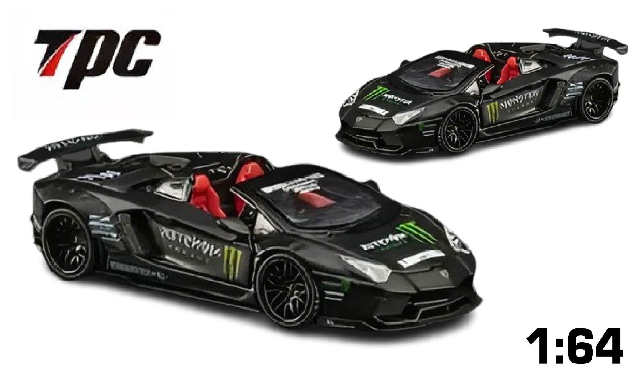 Mô hình xe LB-WORKS Lamborghini Aventador Roadster Monster bản sự kiện HEC2025 tỉ lệ 1:64 TPC OT64304