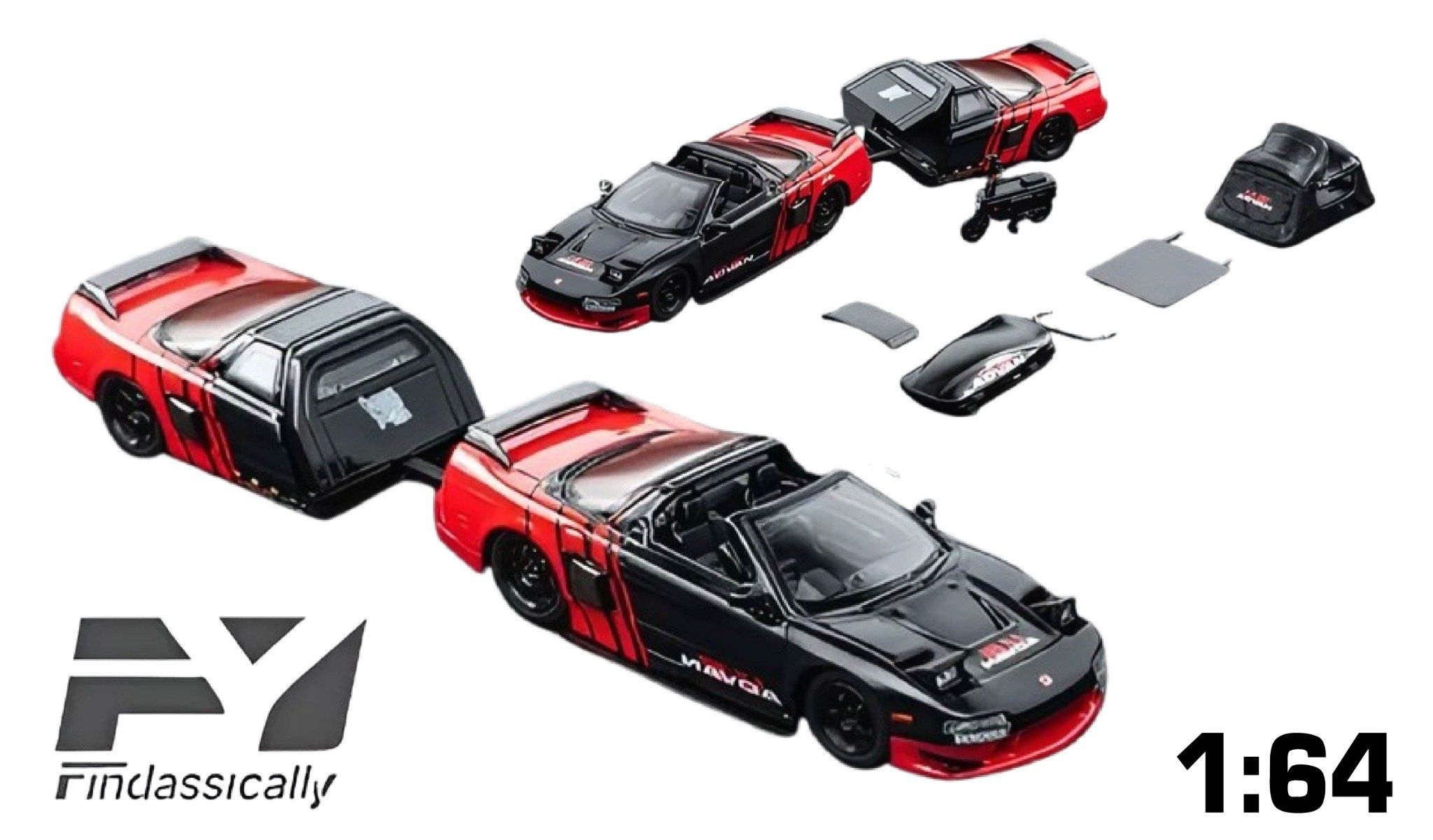 Mô hình xe Honda NSX TRA by Chris Cut Advan bản sự kiện HEC2025 tỉ lệ 1:64 Findclassically OT64306