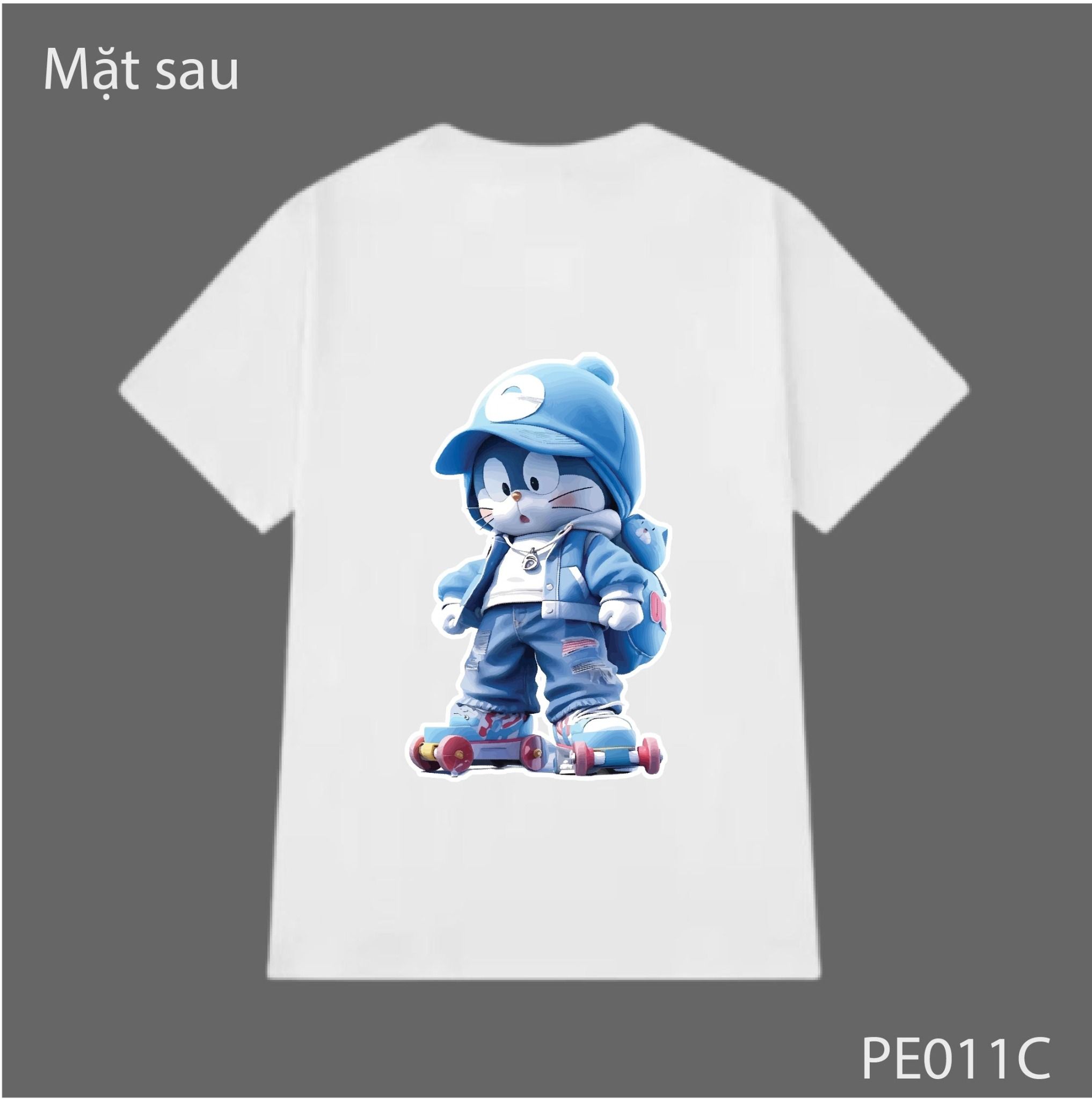 Sticker PET hoạt hình Doraemon in chuyển nhiệt - hình ủi lên vải - nón - áo - quần Autono1 PE011